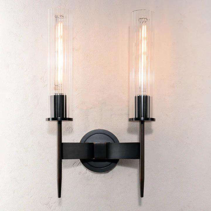 Aicken Glass Double Sconce