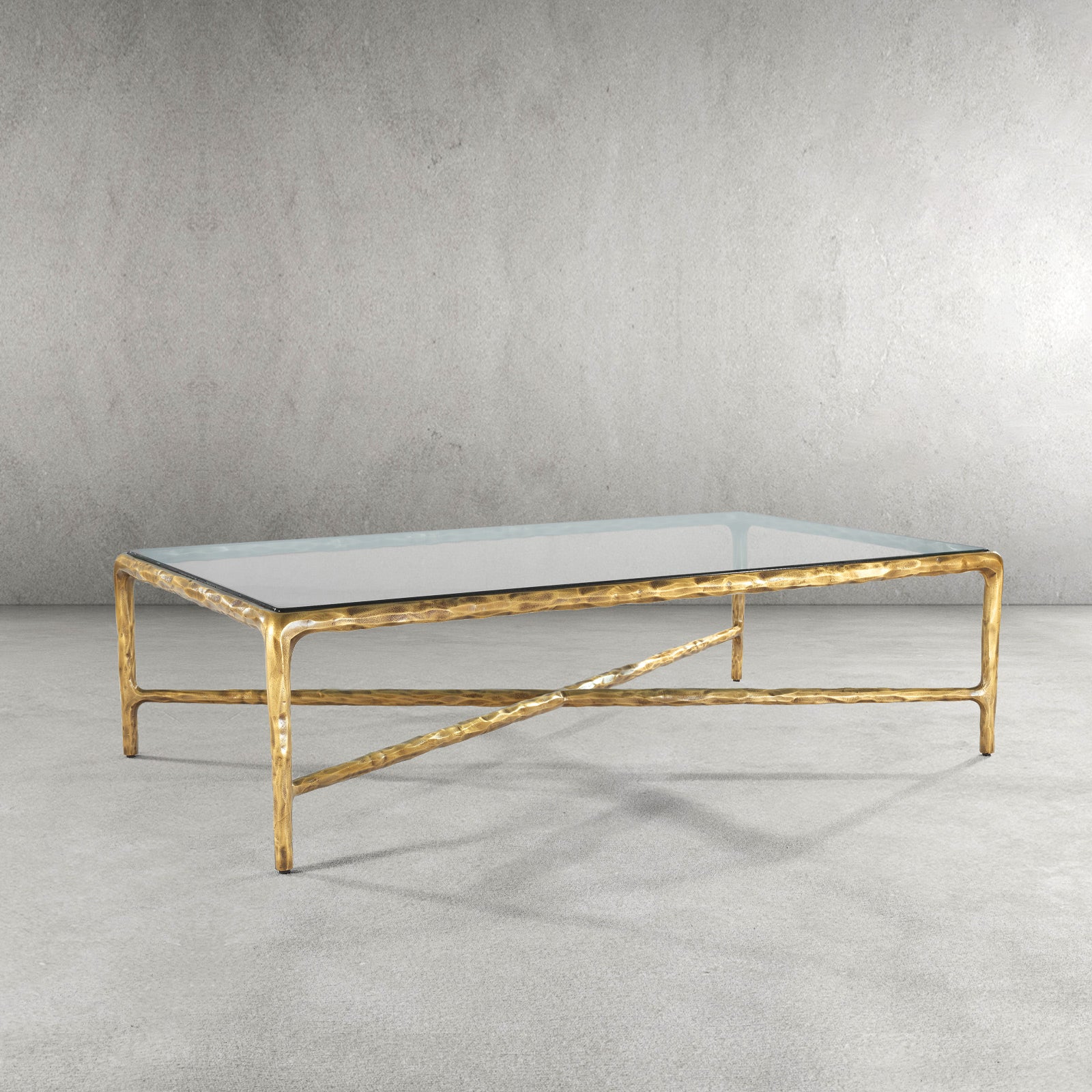 Thaddeus Rectangle Glass Coffee Table