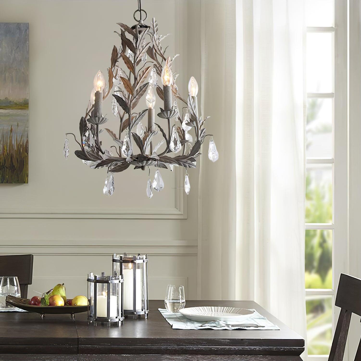 Circeo Candle Chandelier Φ 17.7″ - Candle-1-Luxehomezone