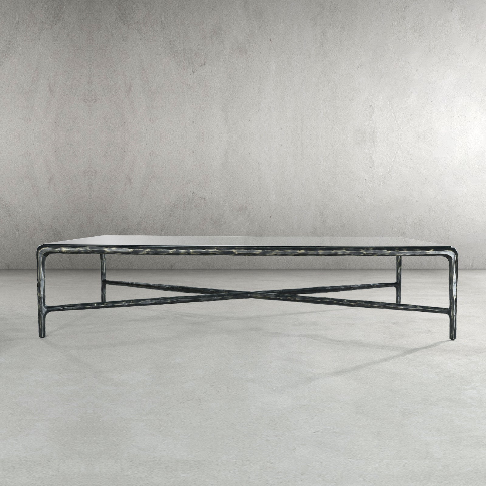 Thaddeus Square Glass Coffee Table