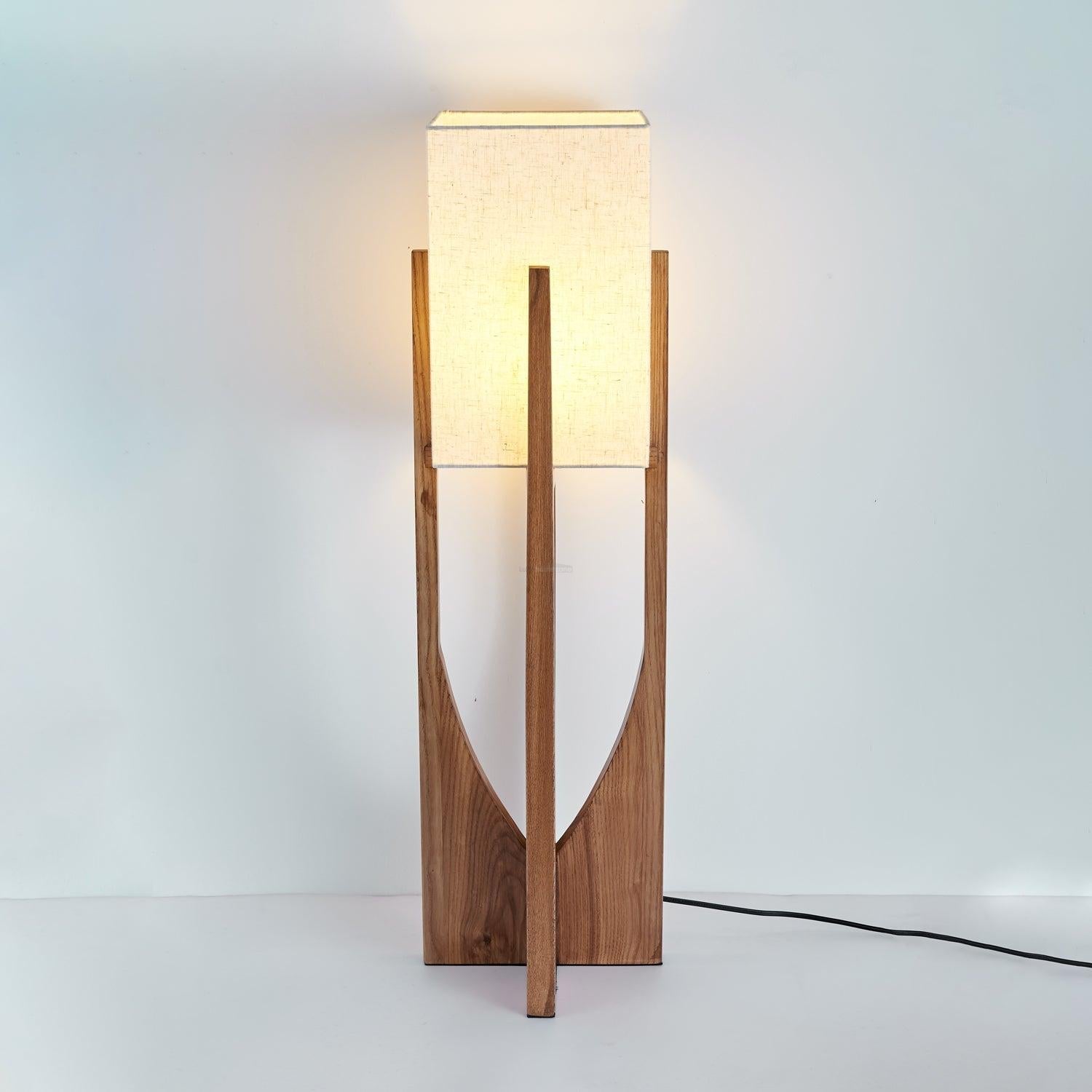 Fairbanks Floor Light - Wood-1-Luxehomezone