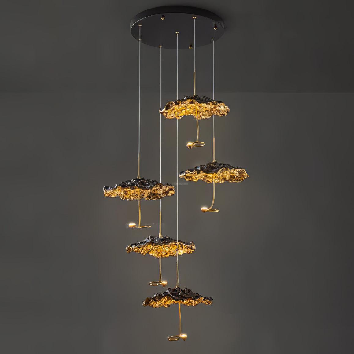 Brass Aviary Constellation Chandelier with 1/3/6/10/17/22 heads - Helia-1-Luxehomezone