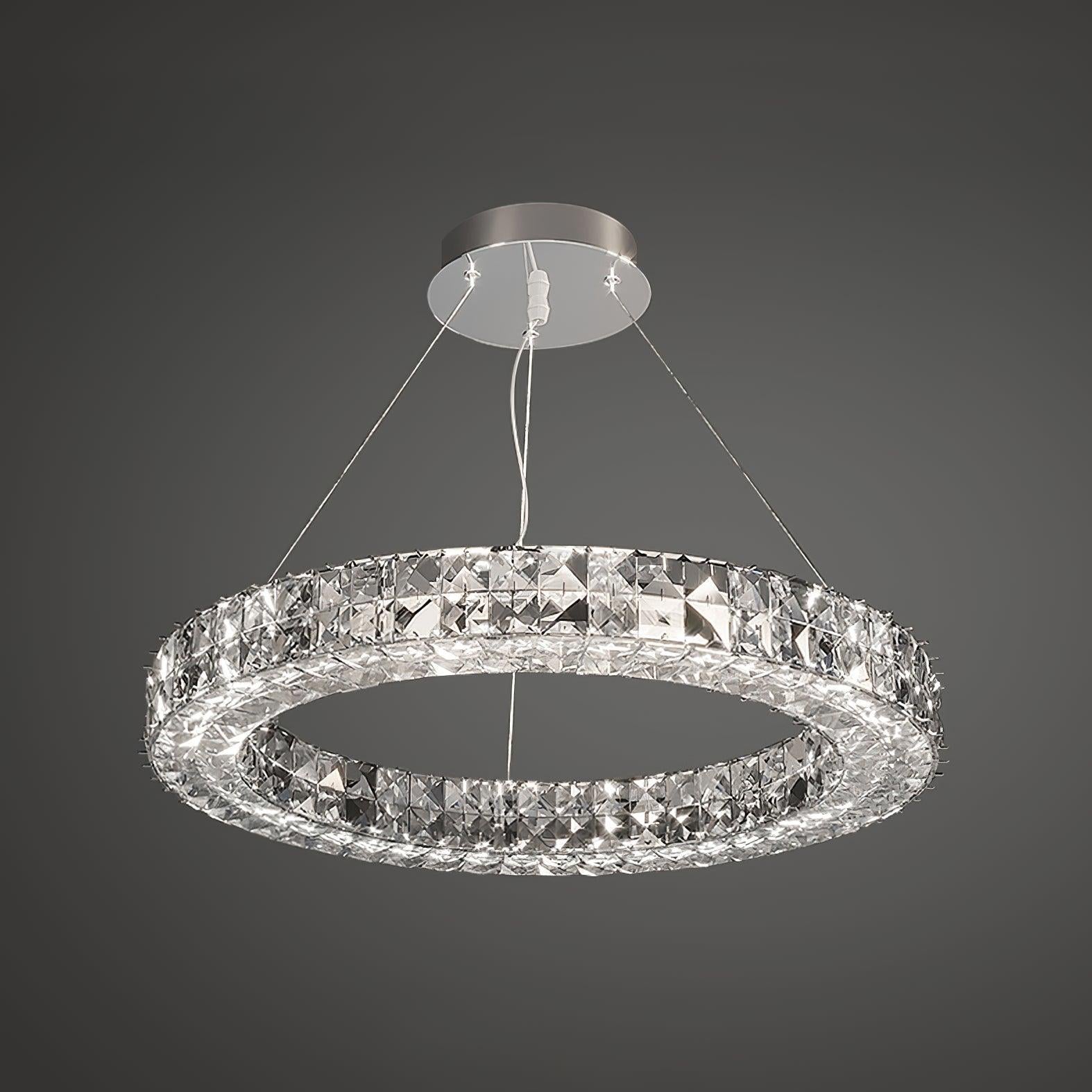 Spiridon Crystal Chandelier ∅ 15.7″~39.4'' - Crystals-1-Luxehomezone