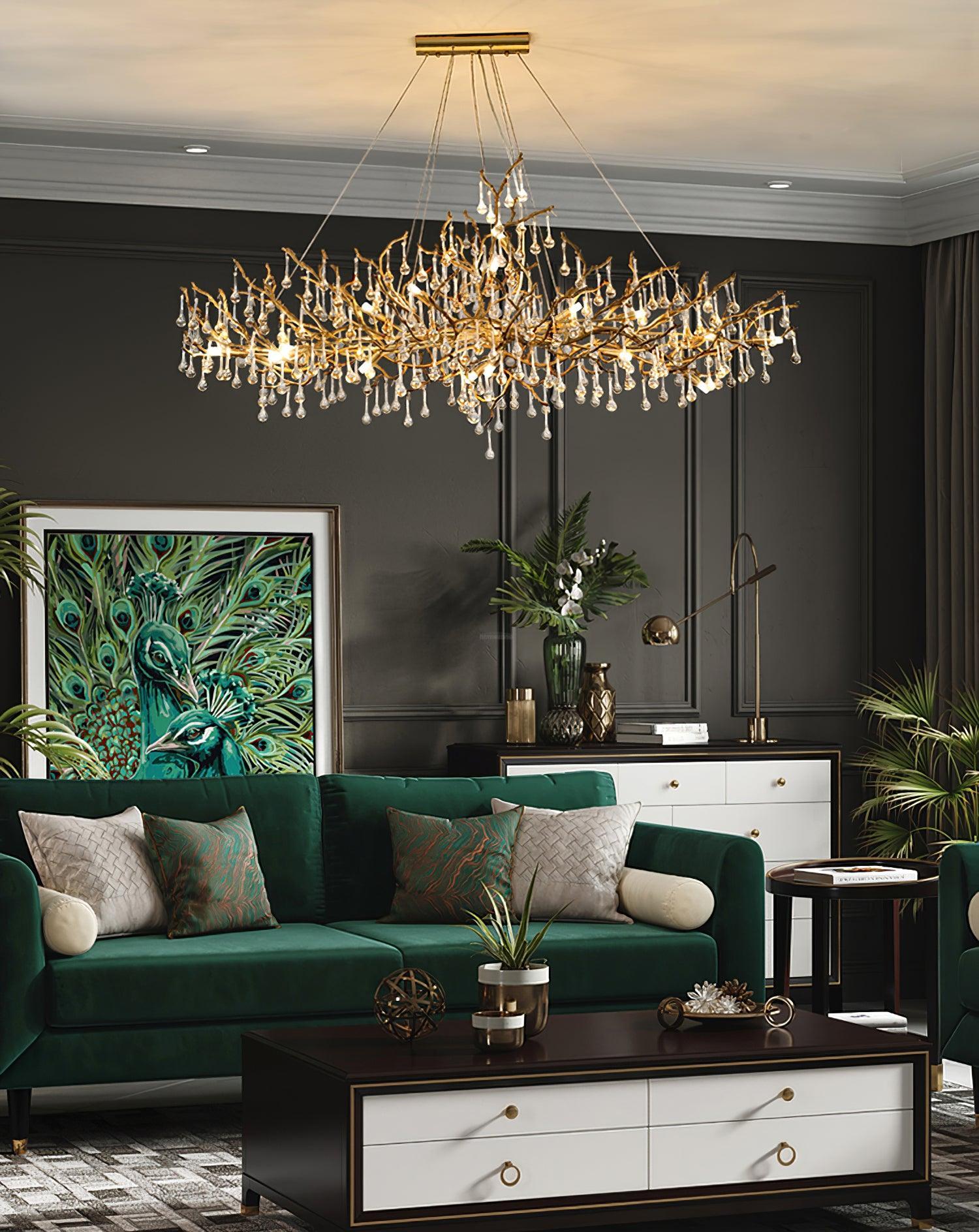 Bijou Tear Drop Style Chandelier - Luxehomezone