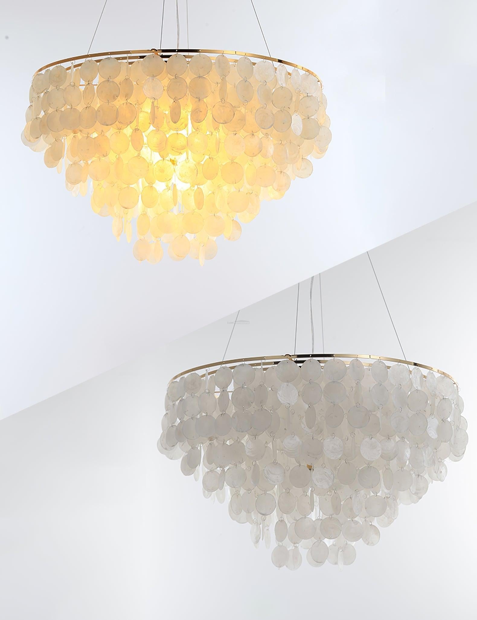 Shell Wind Chime Chandelier ∅ 19.7″ - Luxehomezone
