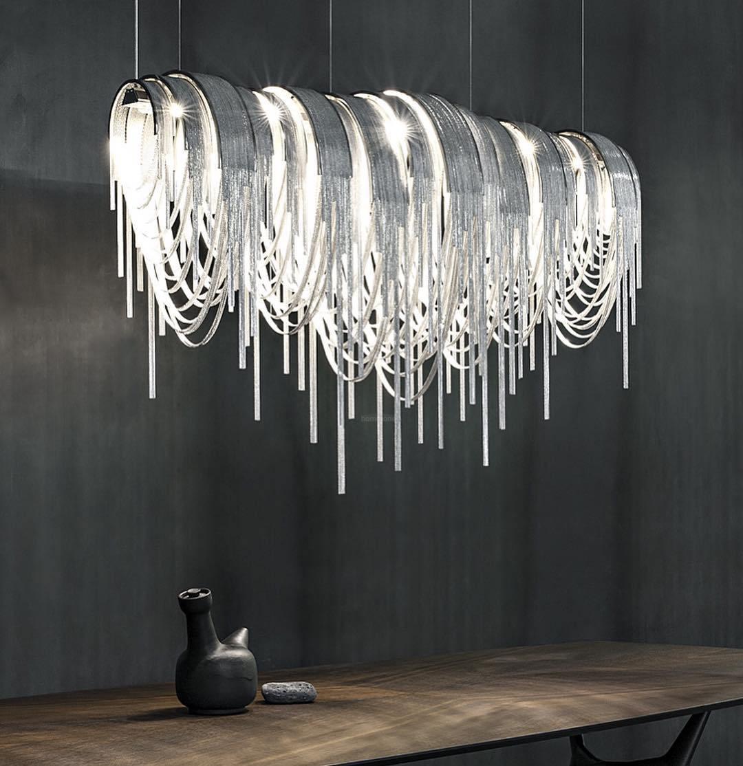 Length Chains Chandelier ∅ 23.6″ - Tassel-1-Luxehomezone