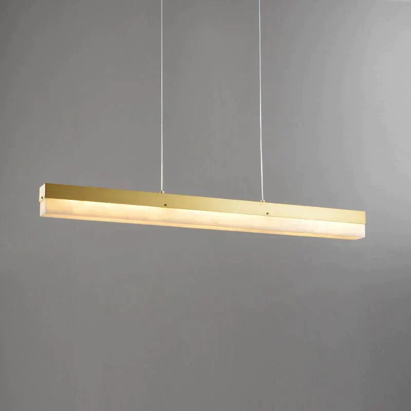 Timea  Alabaster Linear Chandelier 40" 47"