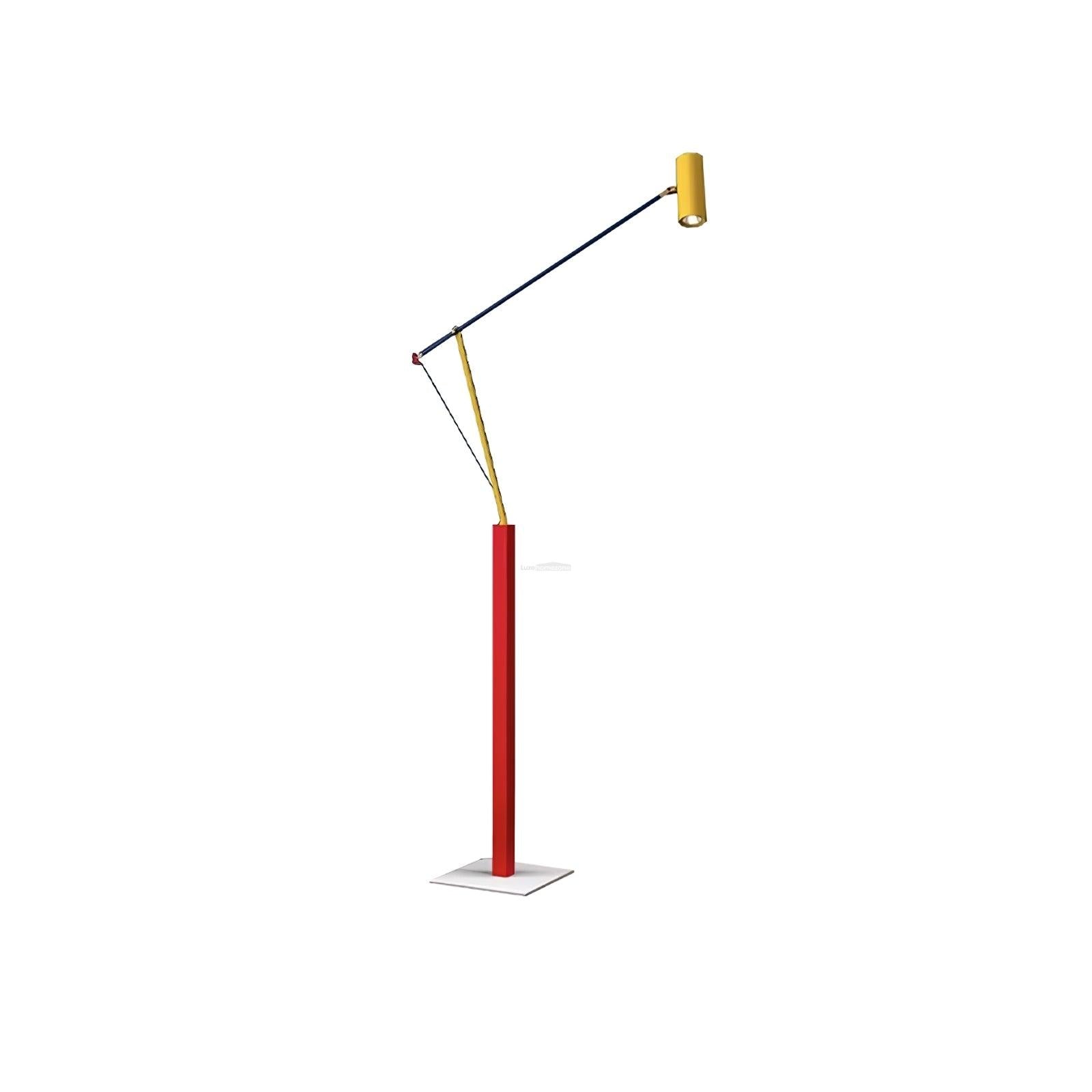 Ettorino Floor Lamp - Alonso, Flexible, Red & Yellow & Blue-1-Luxehomezone