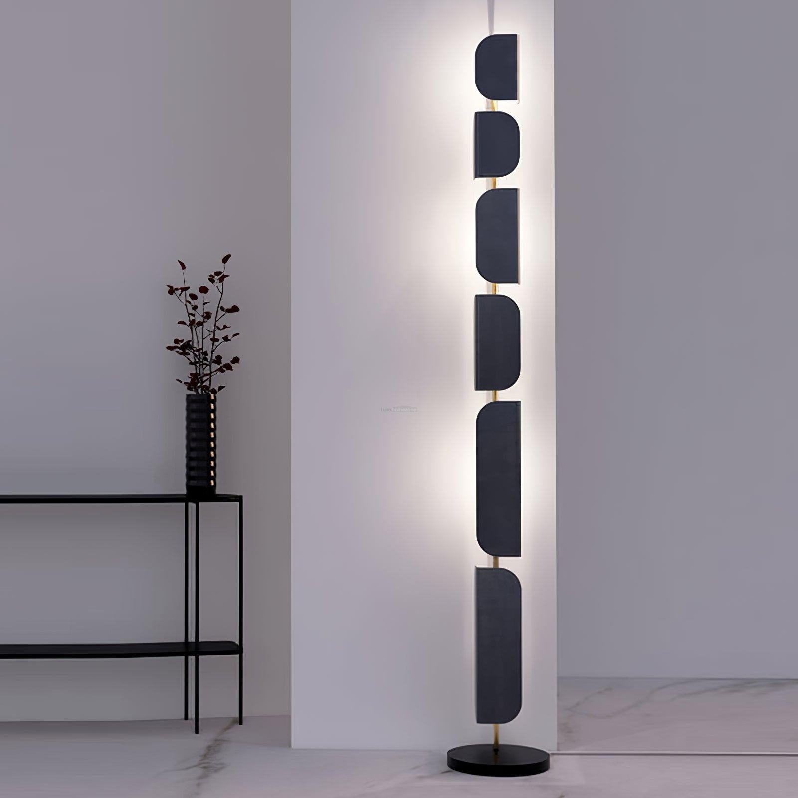 Leagan Floor Lamp  ∅ 11.8″ - Pillar-1-Luxehomezone