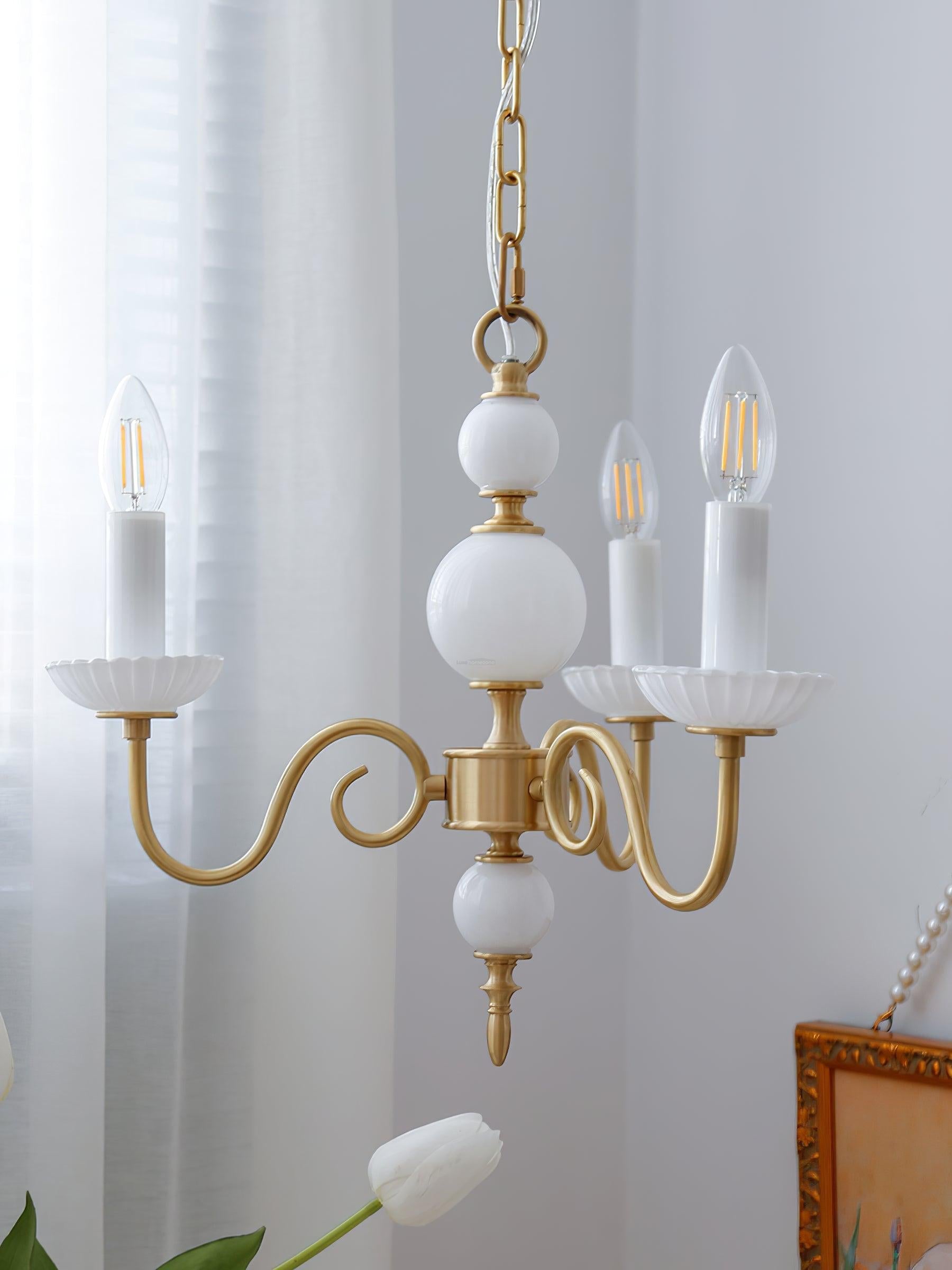 Candle Style Carlita Chandelier with 3/5 heads - Candle-1-Luxehomezone