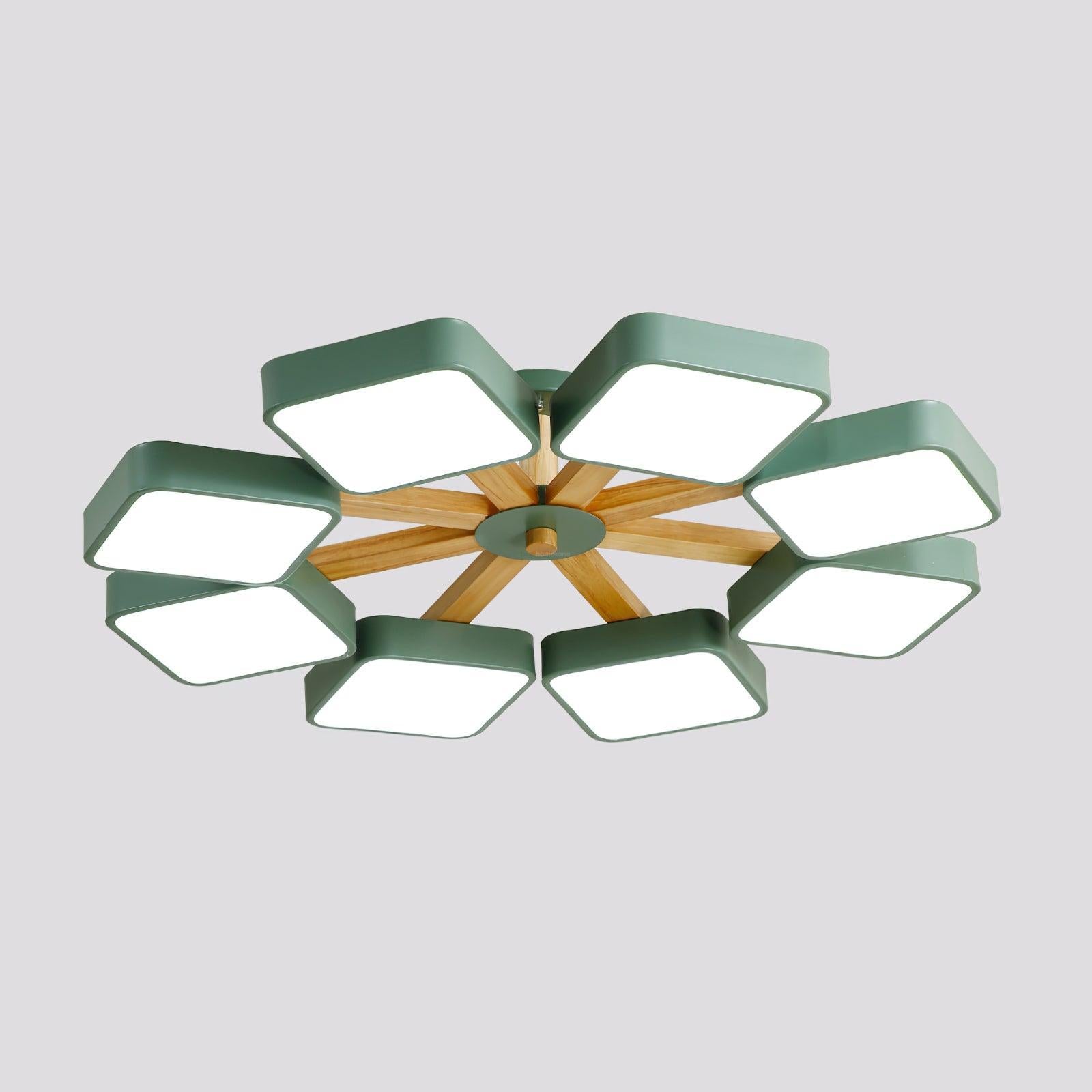 Modern Multi Stem Chandelier with 5/6/8 heads - Wood-1-Luxehomezone