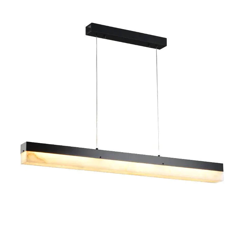Timea  Alabaster Linear Chandelier 40" 47"
