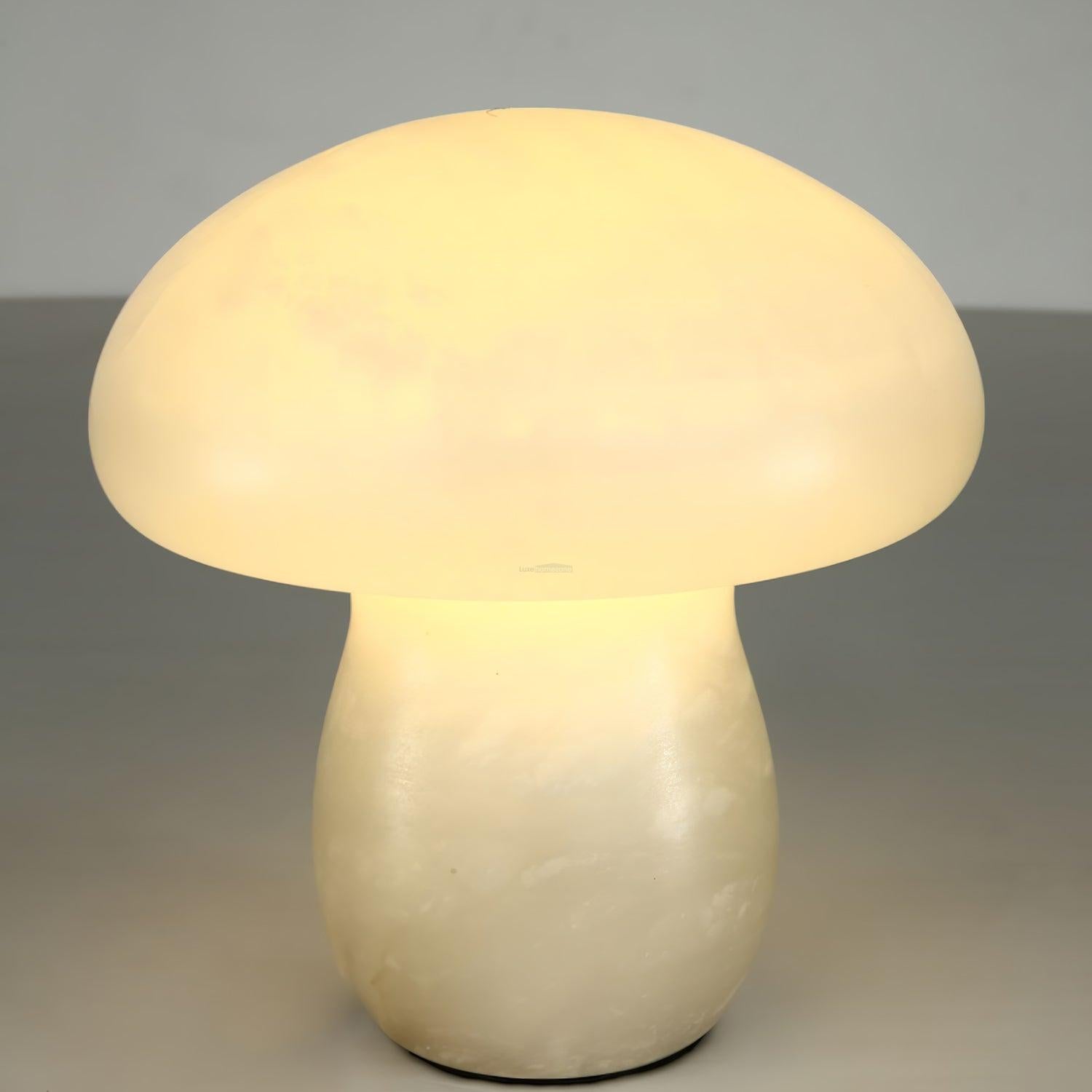 Marble Mushroom Table Lamp - Alabaster-1-Luxehomezone
