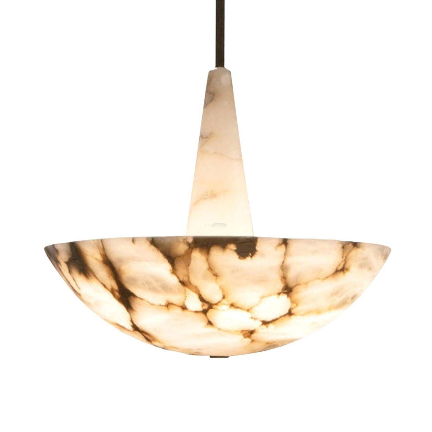 Domus Alabaster Round Chandelier - Alabaster, Alabaster Chandelier-1-Luxehomezone