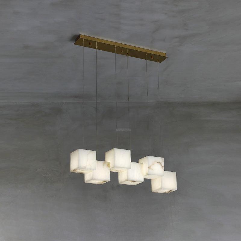 Alabaster Box Linear Chandelier - Luxehomezone