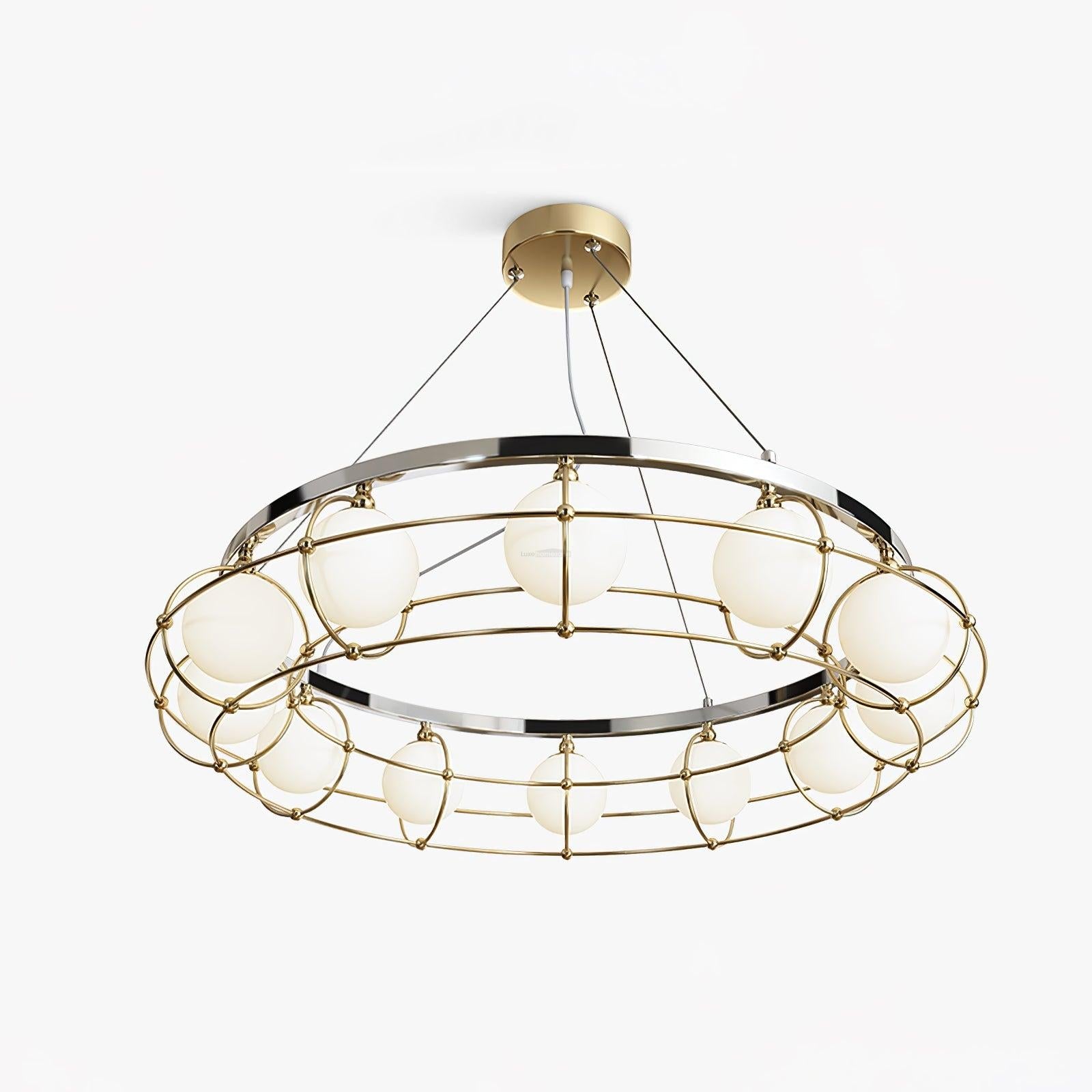 Maytoni Round/Linear Chandelier - Bend-1-Luxehomezone