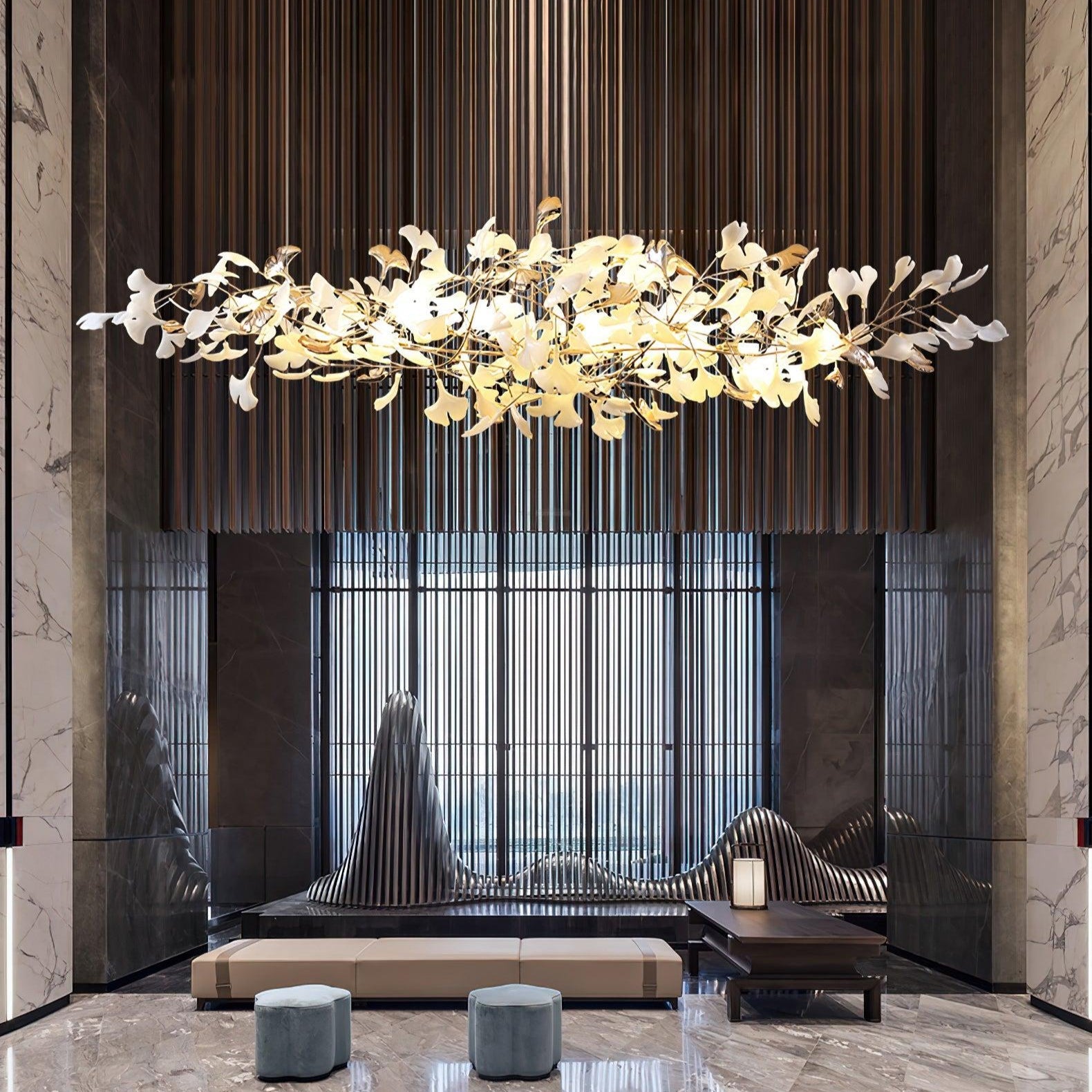 Ginkgo Cloud Chandelier with 2 models - Luxehomezone