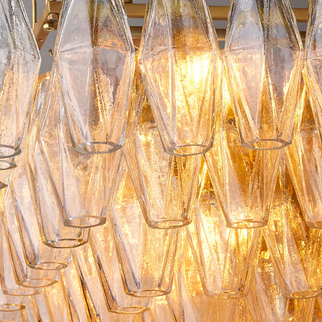 Chara Glass Tiered Round Chandelier 47"