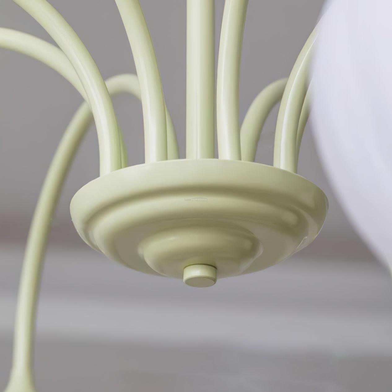 Tulip Matcha Chandelier with 5/6/8 heads - Luxehomezone