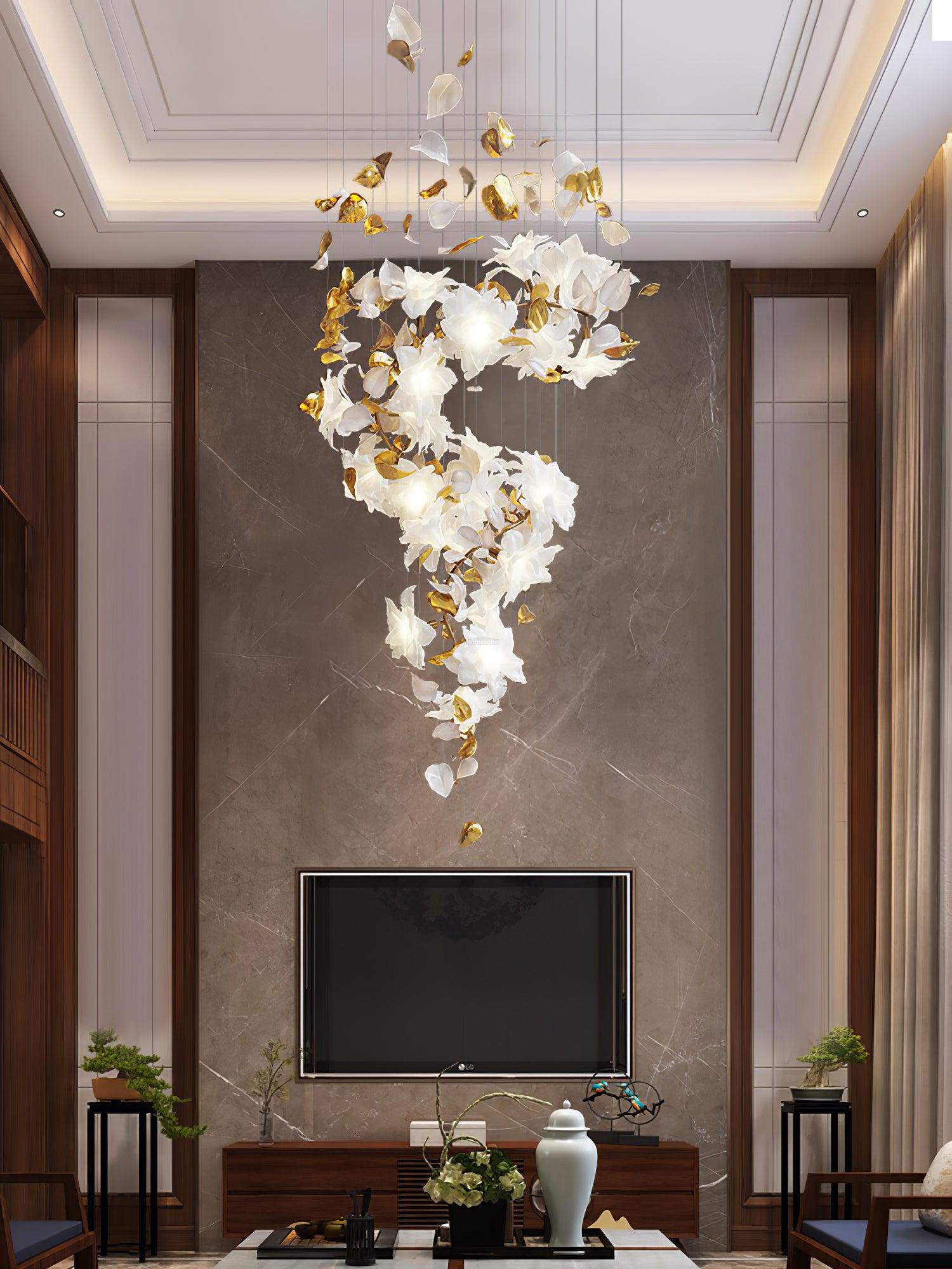 Flying Flowers Fluttering Chandelier with 6 Types - Luxehomezone