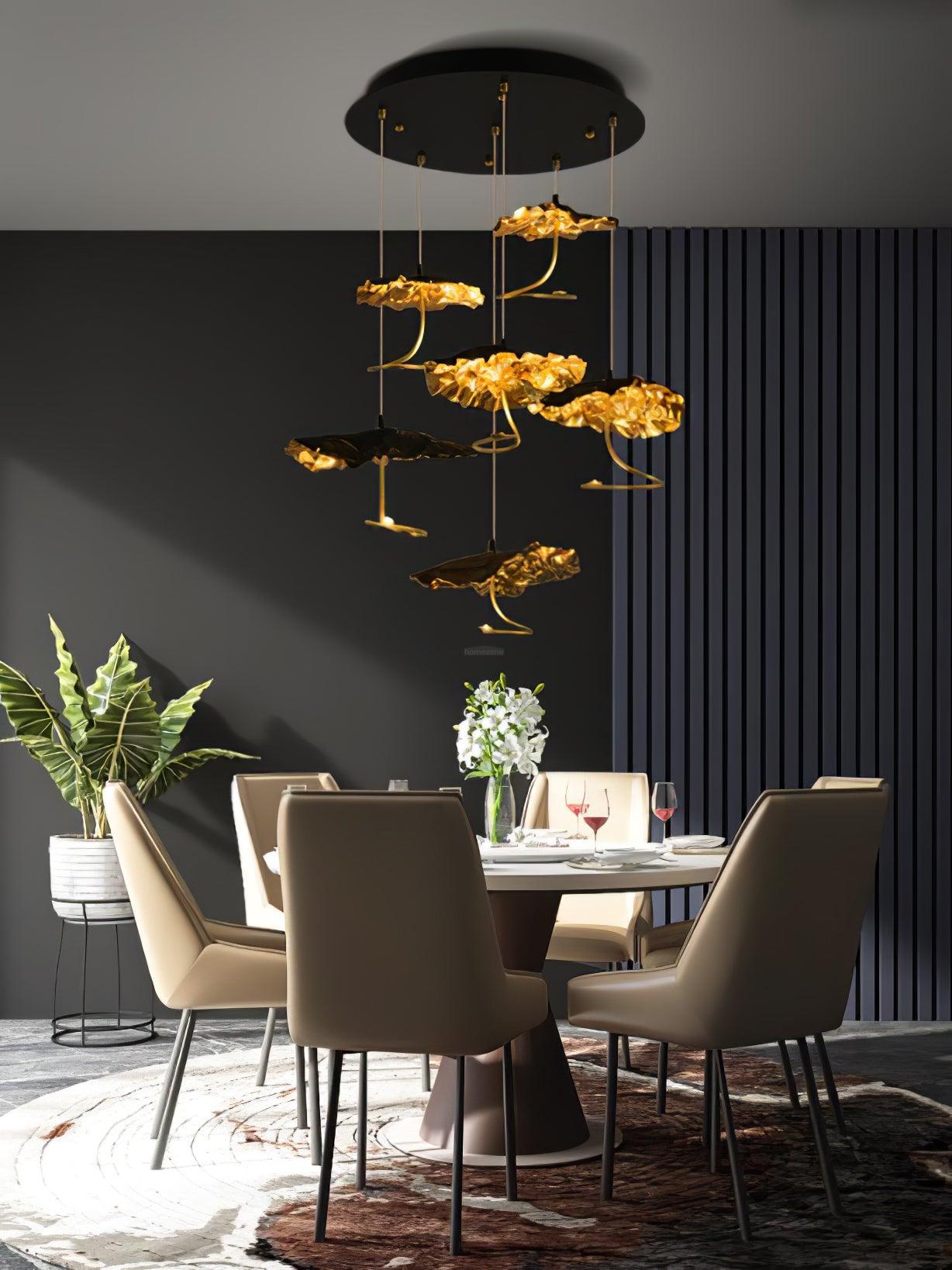 Brass Aviary Constellation Chandelier with 1/3/6/10/17/22 heads - Helia-1-Luxehomezone