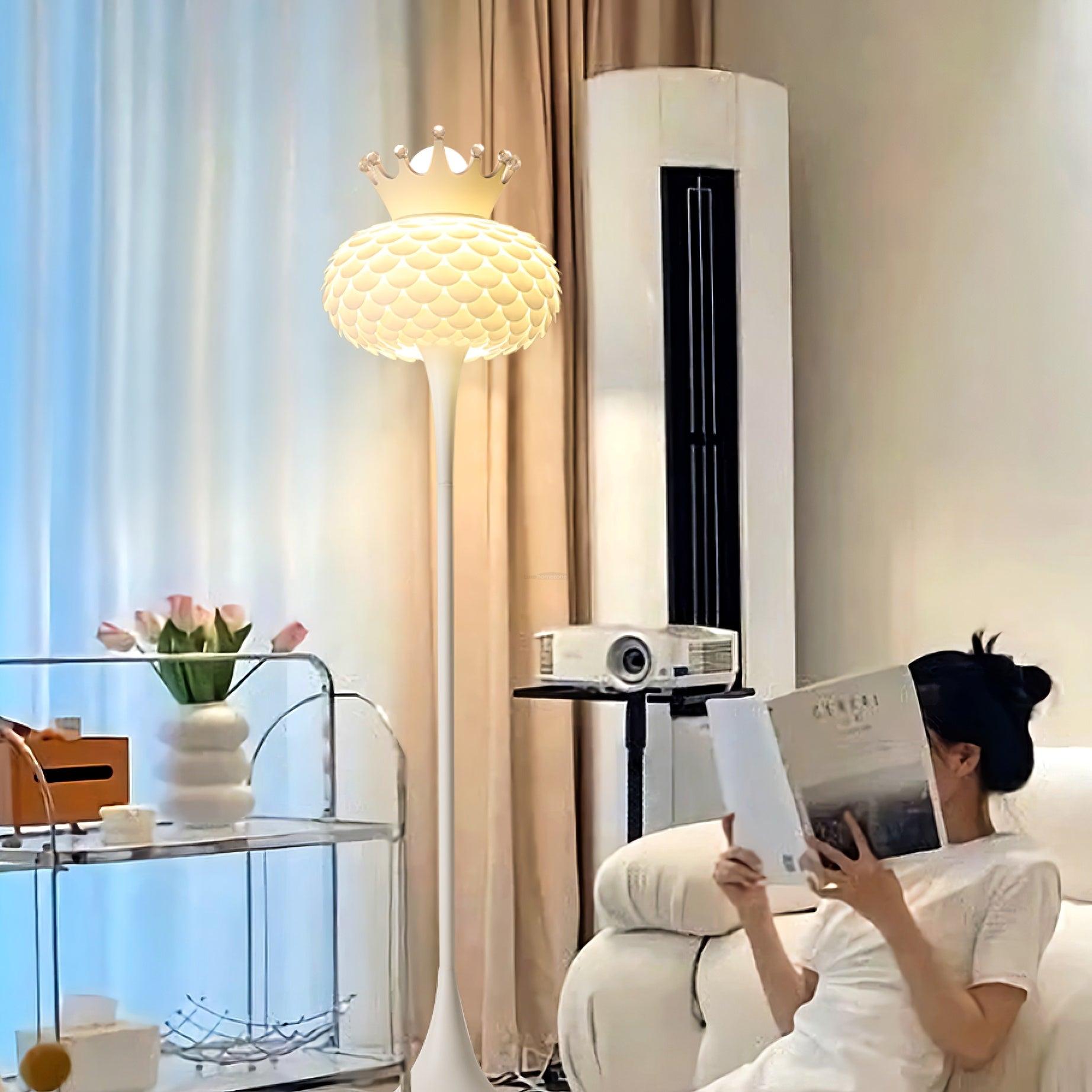 Aluvia Crown Floor Lamp  ∅ 14.9″ - Bubble series-1-Luxehomezone