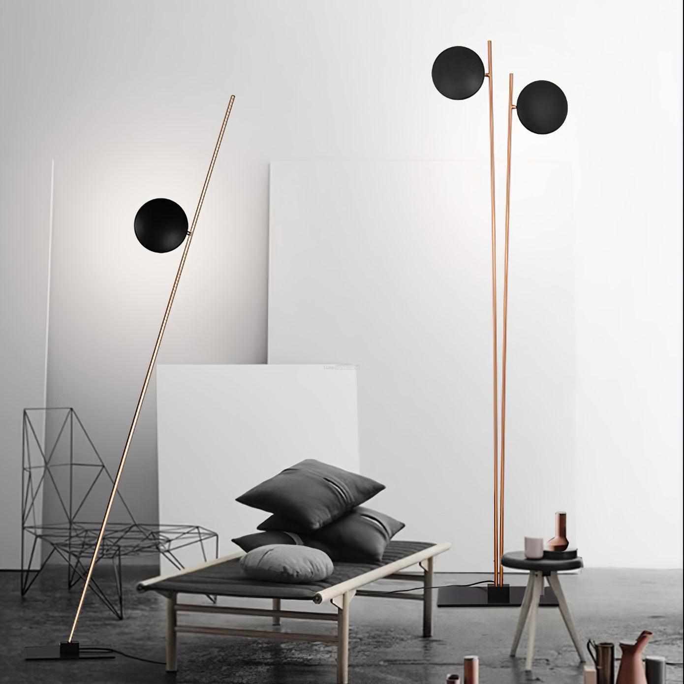 Lederam Floor Lamp with 1/2/3 heads - Mini-1-Luxehomezone