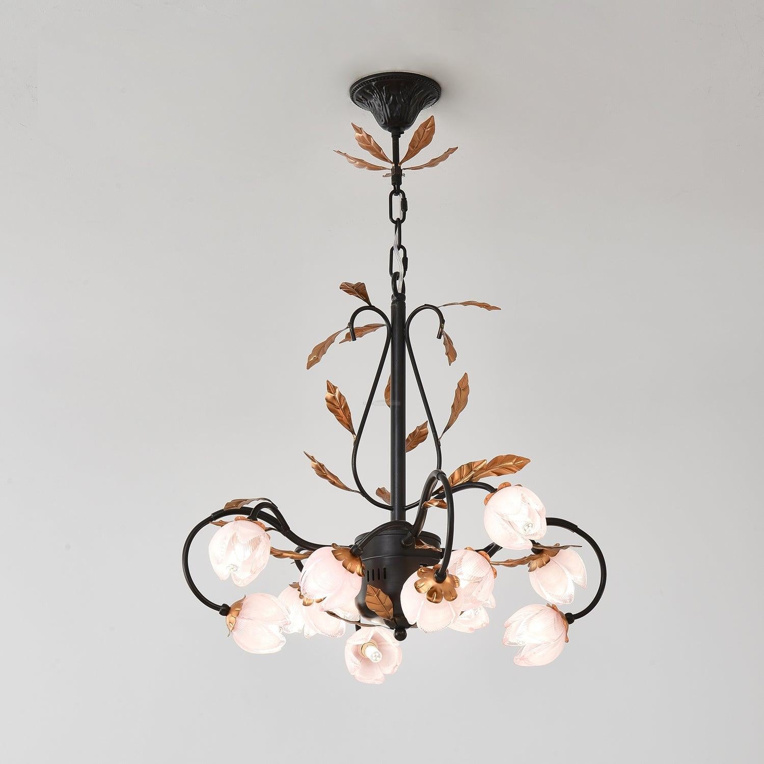 Pink Flower Blossom Chandelier Φ 22.8″ - Karen-1-Luxehomezone