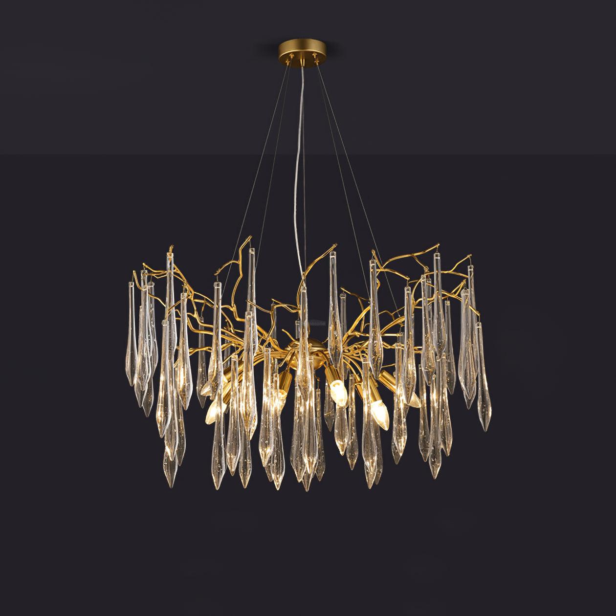 Aqua Funnel Chandelier with 8/10/12 heads - Branch-1-Luxehomezone