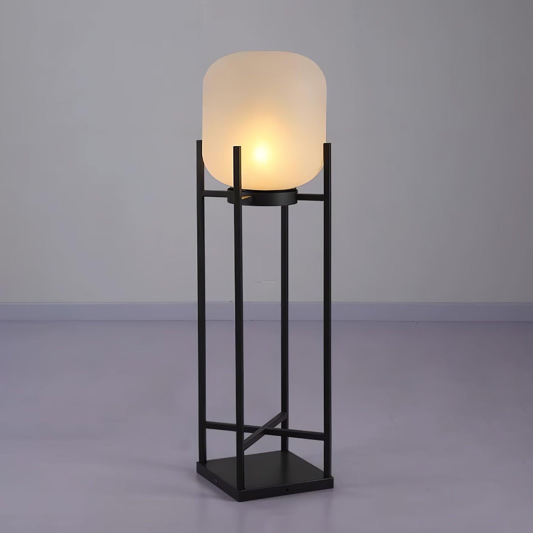Lantern Solar Floor Lamp for Outdoor - Cube-1-Luxehomezone
