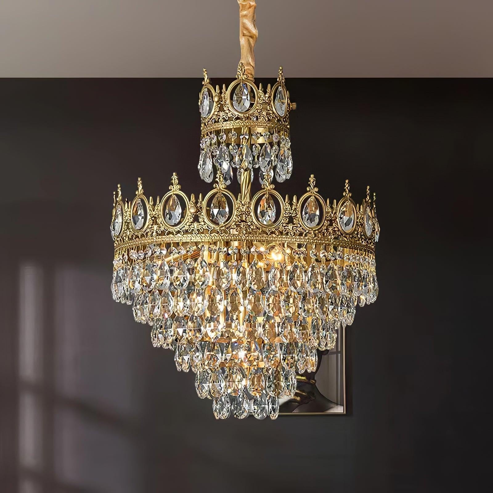 Vintage Crystal Chandelier - Crystals-1-Luxehomezone