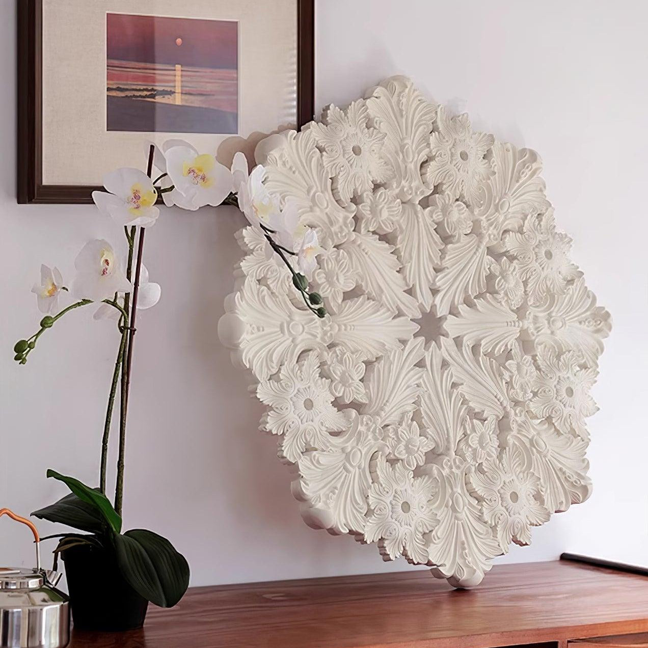 Tinsley Plaster Chandelier ∅ 23.6″/31.5'' - Alabaster, Alabaster Chandelier, Alabaster Pendant, Unknown-1-Luxehomezone