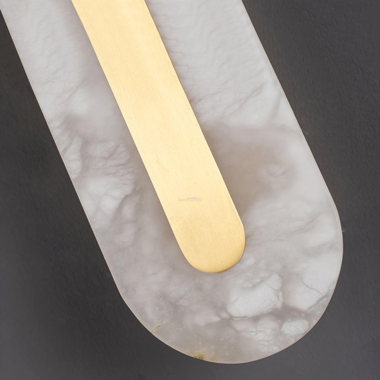 Alabaster Rounded Wall Sconce - Alabaster, Alabaster Wall Lamp-1-Luxehomezone