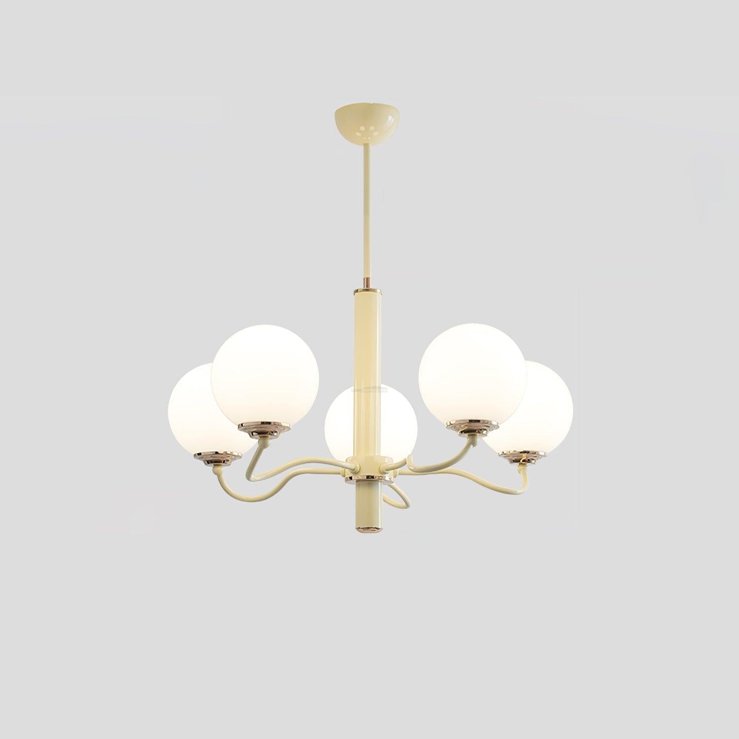 Radiant Globe Chandelier with 3/6/8 heads - Bend, Marshmallow Chandelier-1-Luxehomezone