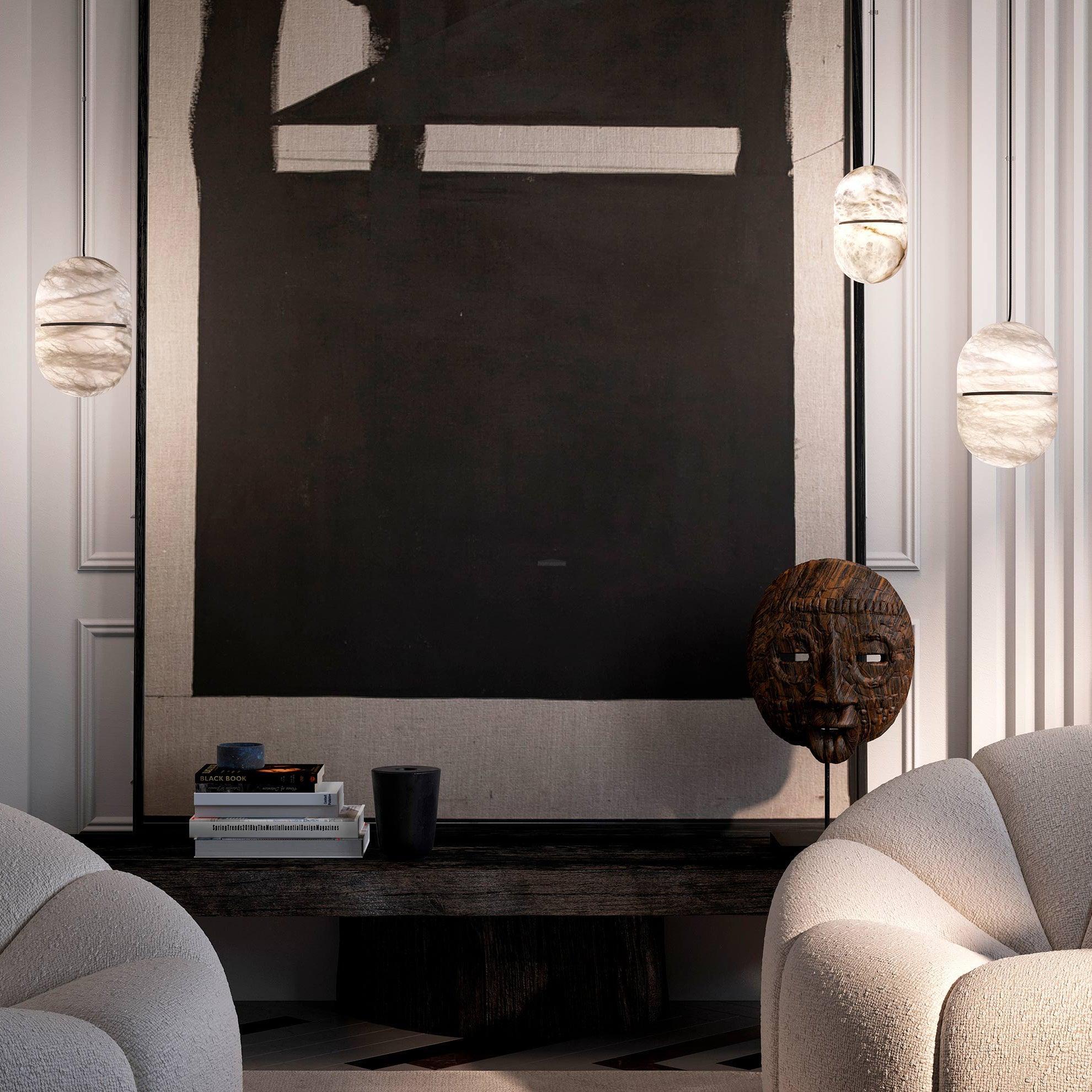 YUM Alabaster Pendant Light - Luxehomezone