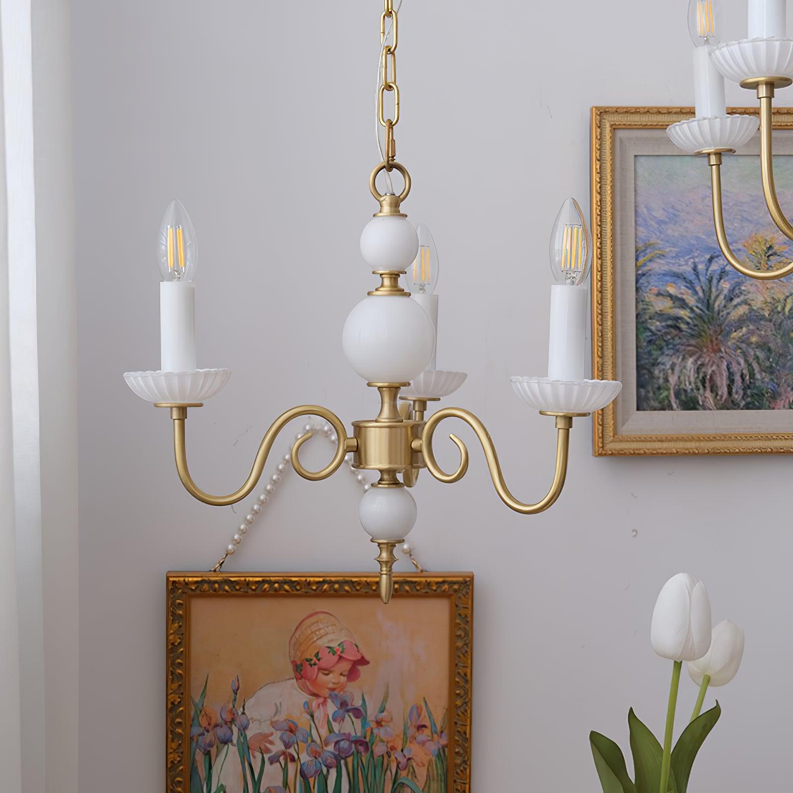 Candle Style Carlita Chandelier with 3/5 heads - Candle-1-Luxehomezone