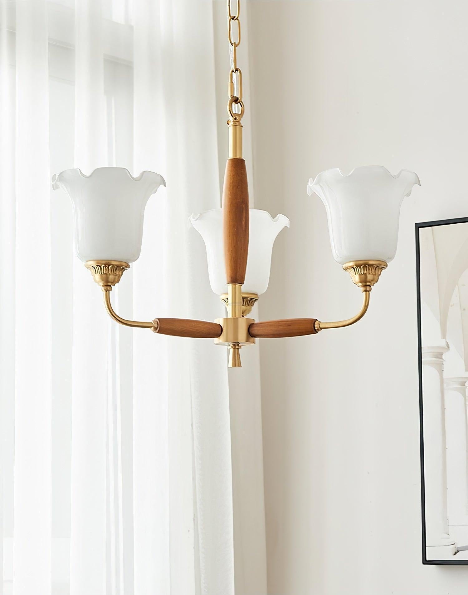 Trumpet Flower Glass Chandelier  ∅ 19.7″ - Zahara-1-Luxehomezone
