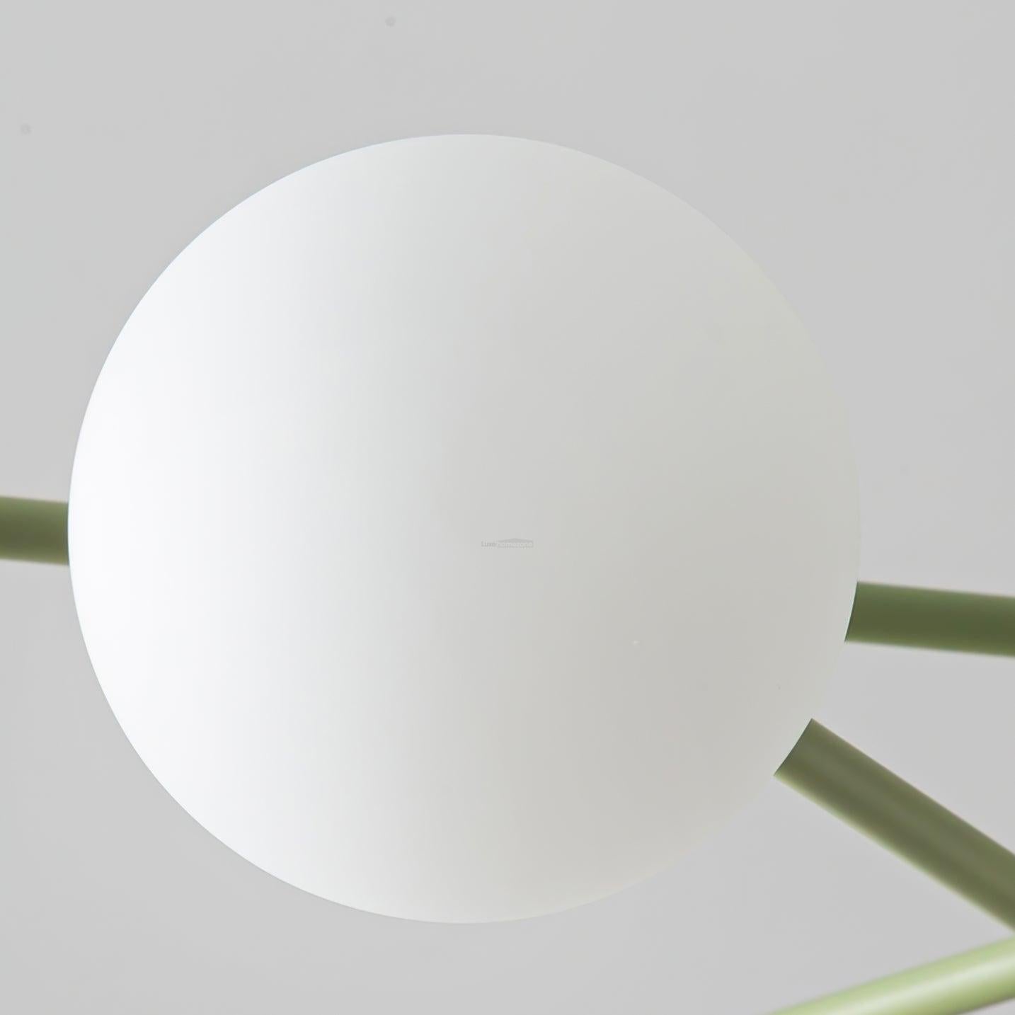 Orbi Green Chandelier with 4/6/8 heads - Frown-1-Luxehomezone