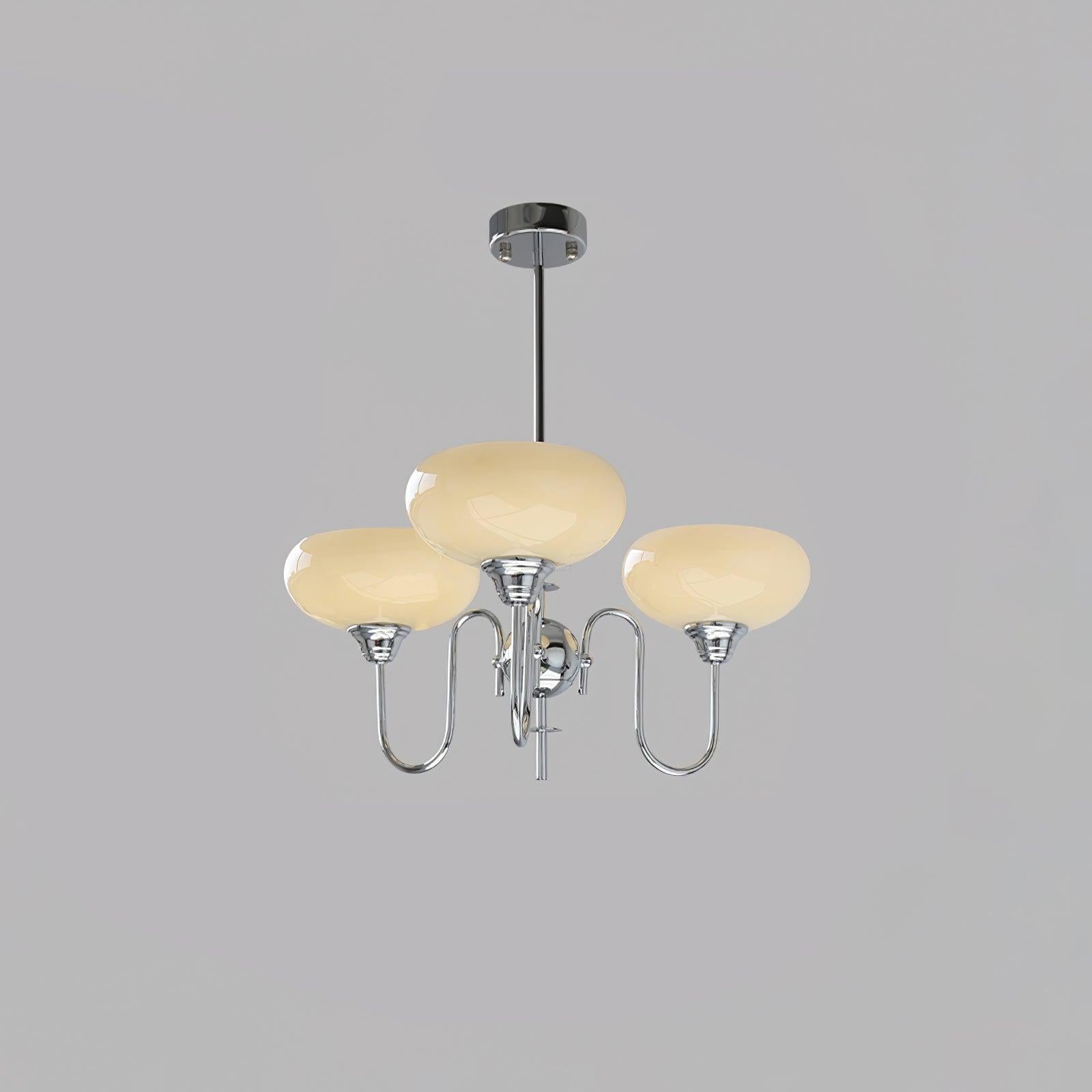 Creamy Persimmon Chandelier - Glass Chandelier, Persimmon-1-Luxehomezone