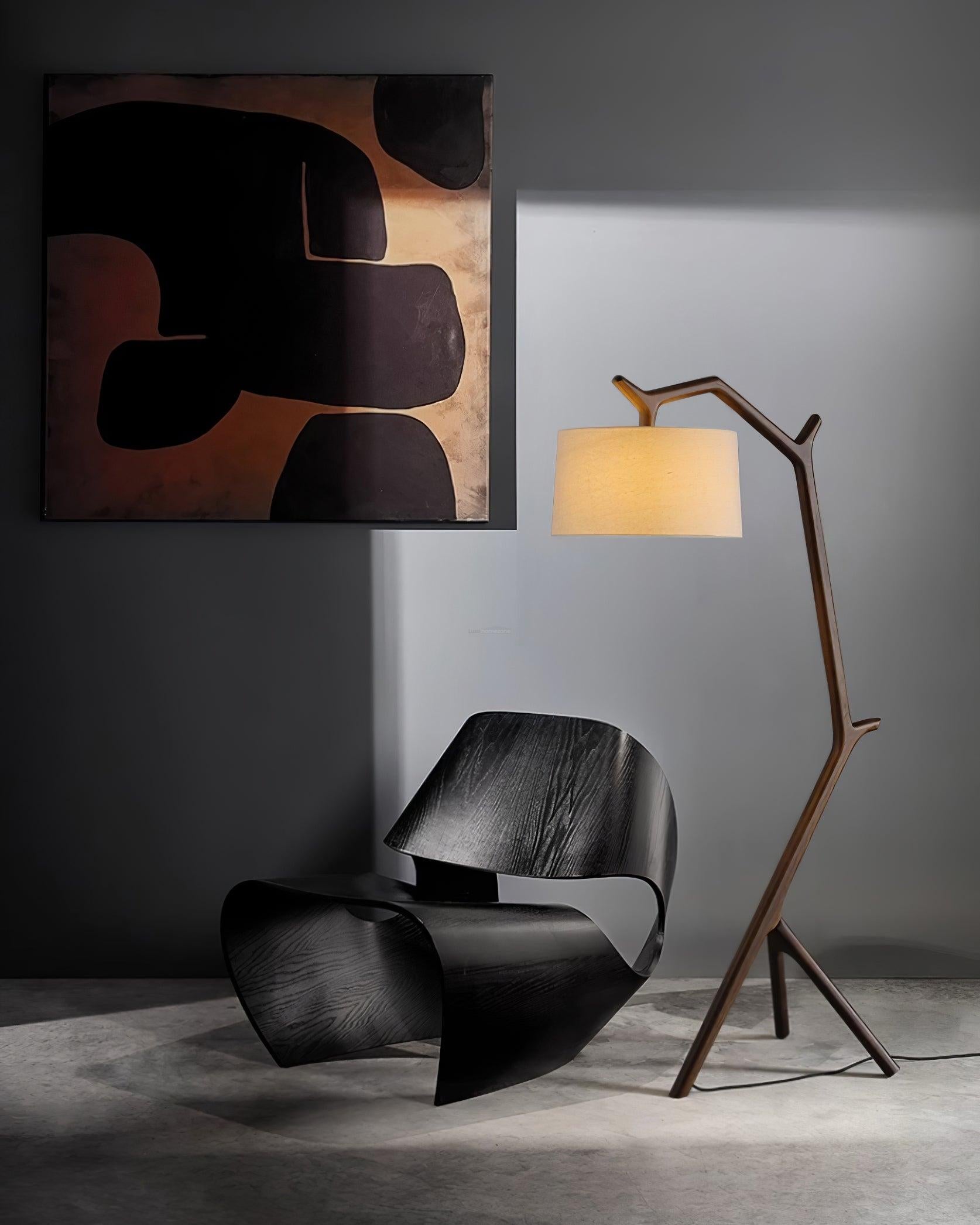Umahi Floor Lamp  L 39.7″ - Fabric-1-Luxehomezone