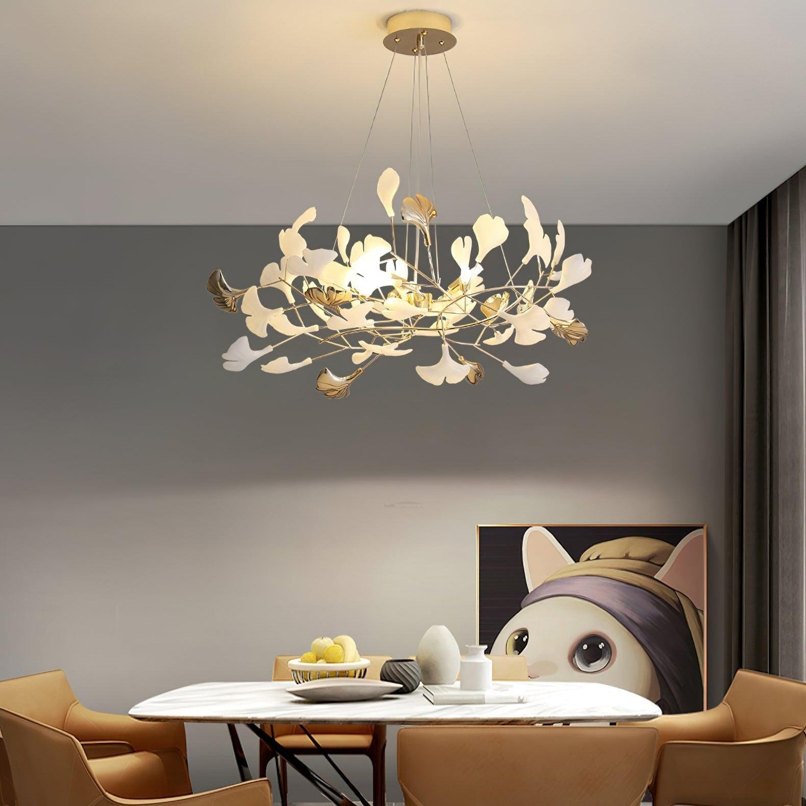 Gingko Chandelier Style R - Gingko, Gingko Chandelier-1-Luxehomezone