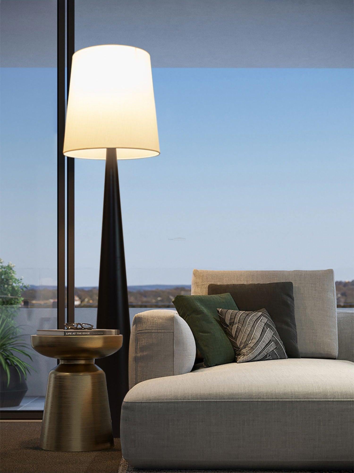 Montenegro Floor Lamp ∅ 19.7″ - Drapery-1-Luxehomezone