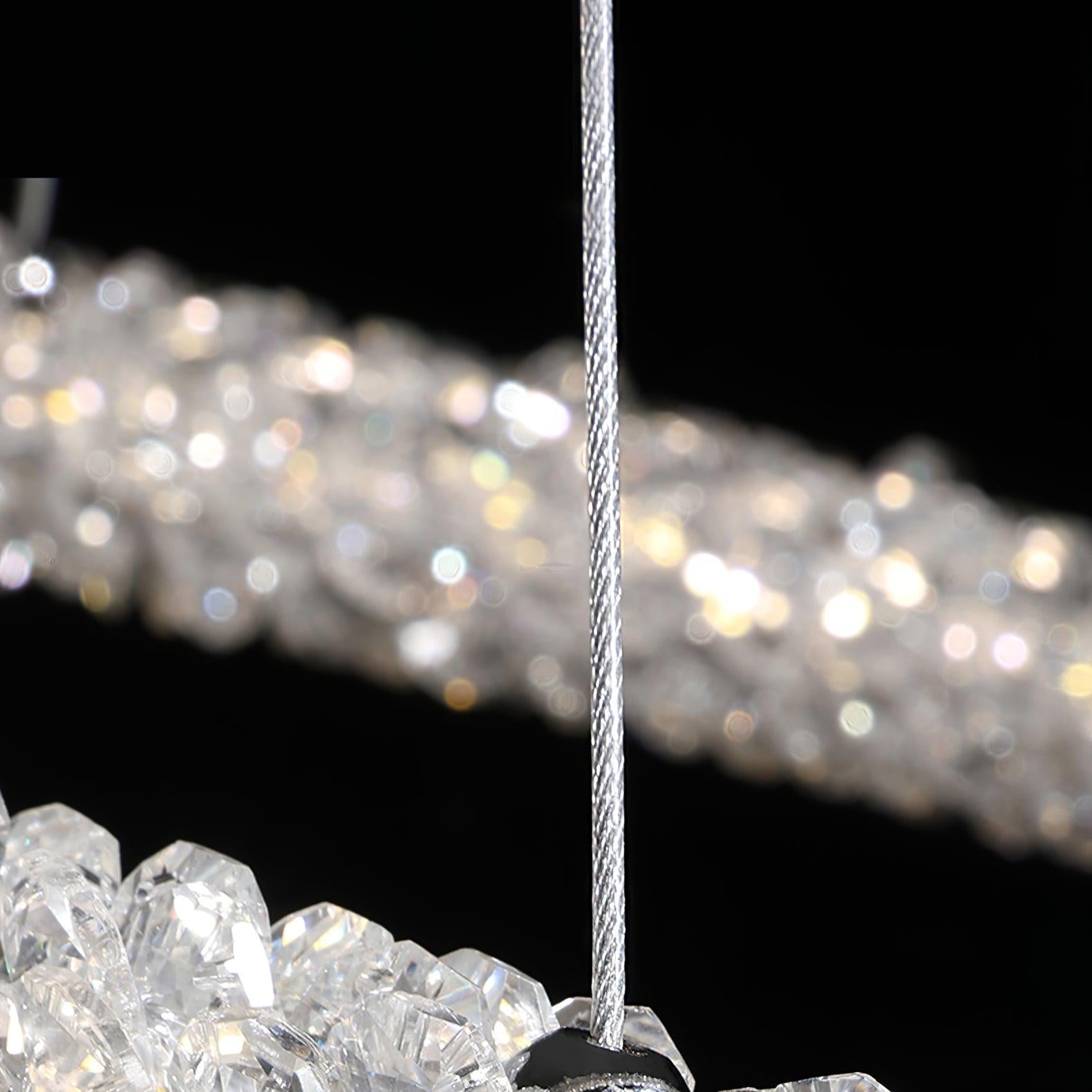 Crystal Ring Chandeliers - Crystals-1-Luxehomezone