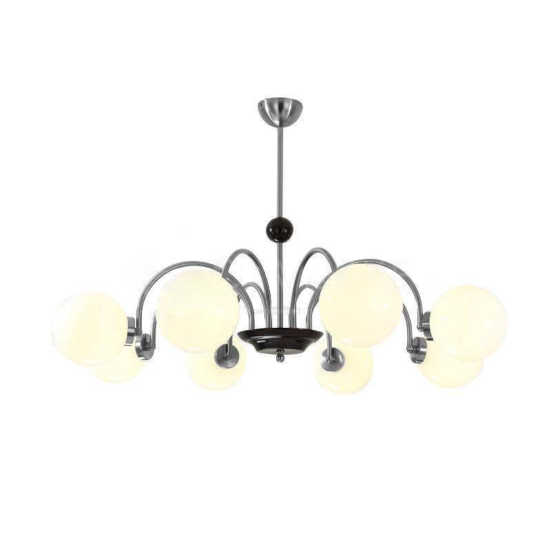 Yisu Glass Globe Chandelier with 3/4/5/6/8 heads - Bend, Marshmallow Chandelier, Optimized-1-Luxehomezone