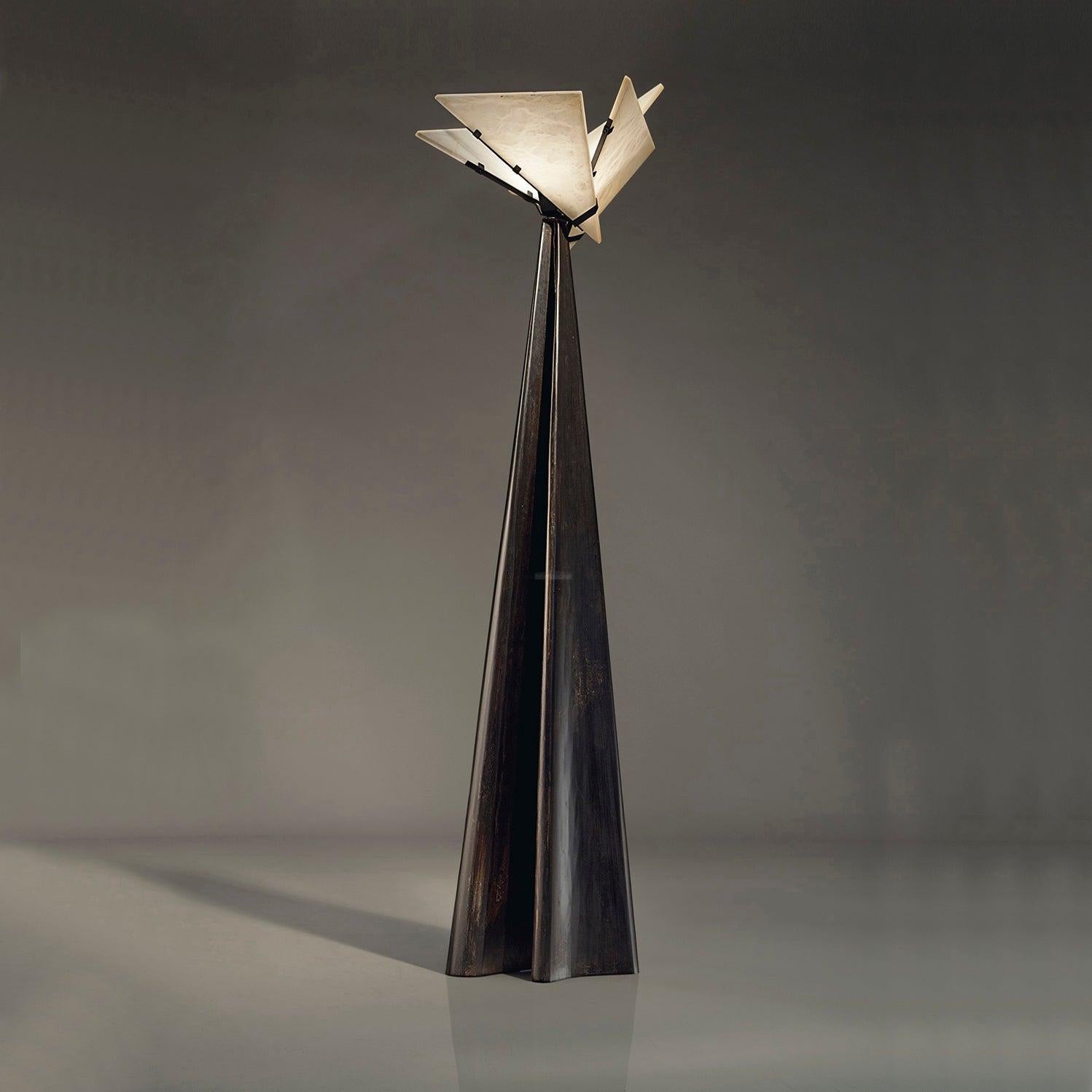 Religieuse Alabaster Floor Lamp - Alabaster-1-Luxehomezone