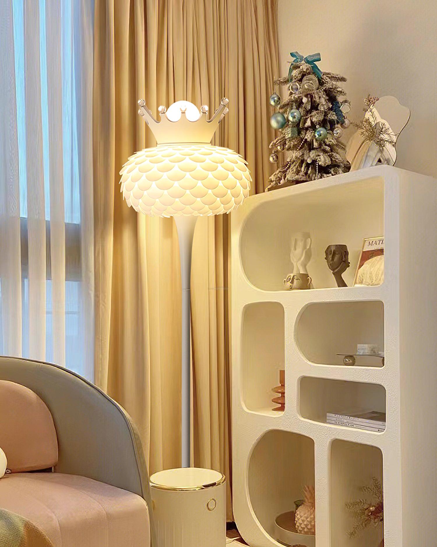 Aluvia Crown Floor Lamp  ∅ 14.9″ - Bubble series-1-Luxehomezone