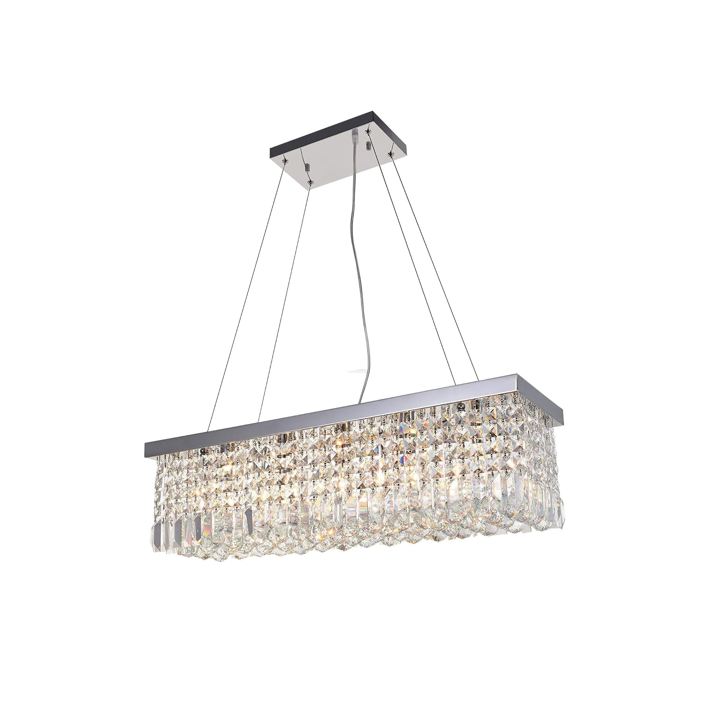 Crystal Long Canopy Chandelier - Crystals, Tassel-1-Luxehomezone