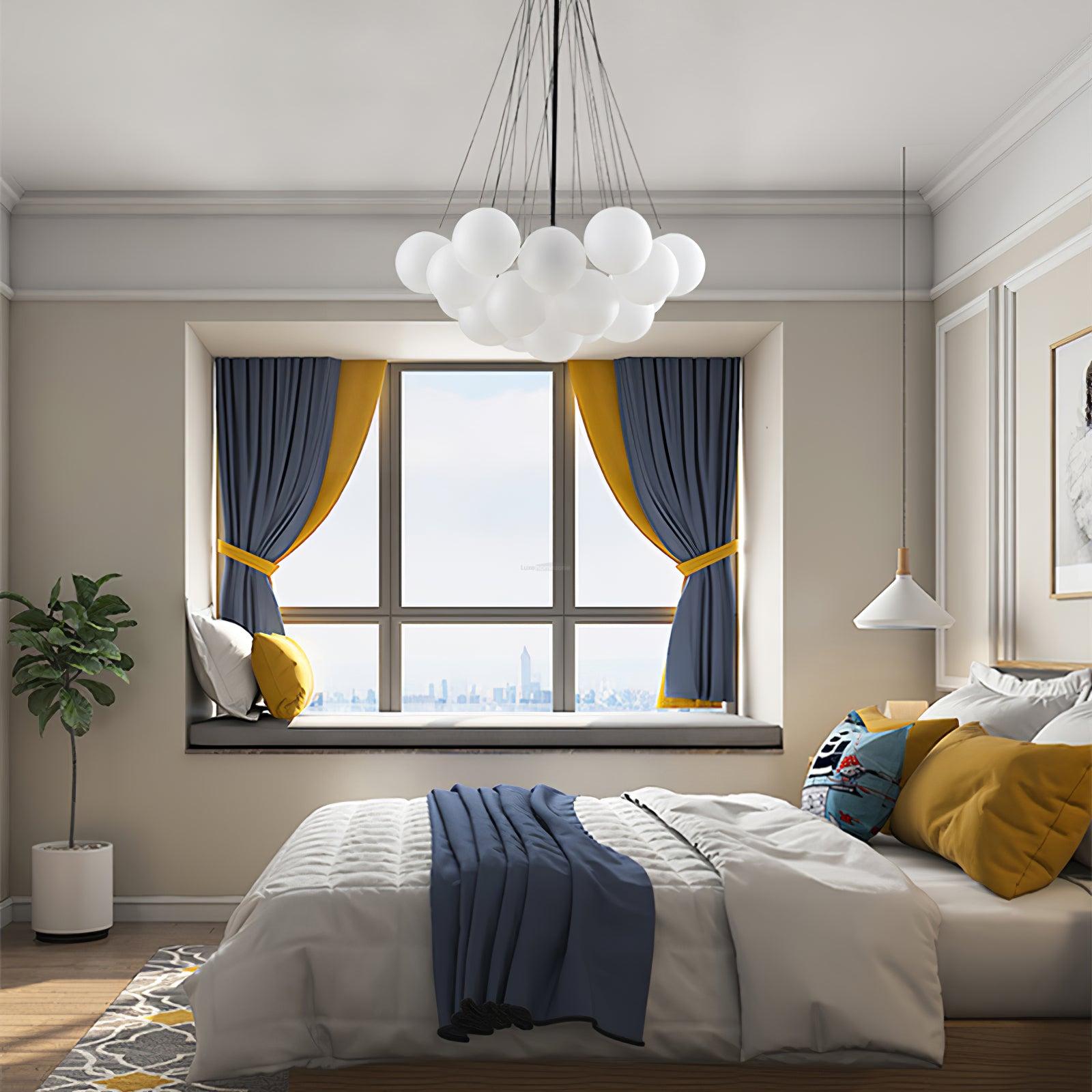 Glass Bubble Chandelier - Bend, chandeliers-1-Luxehomezone