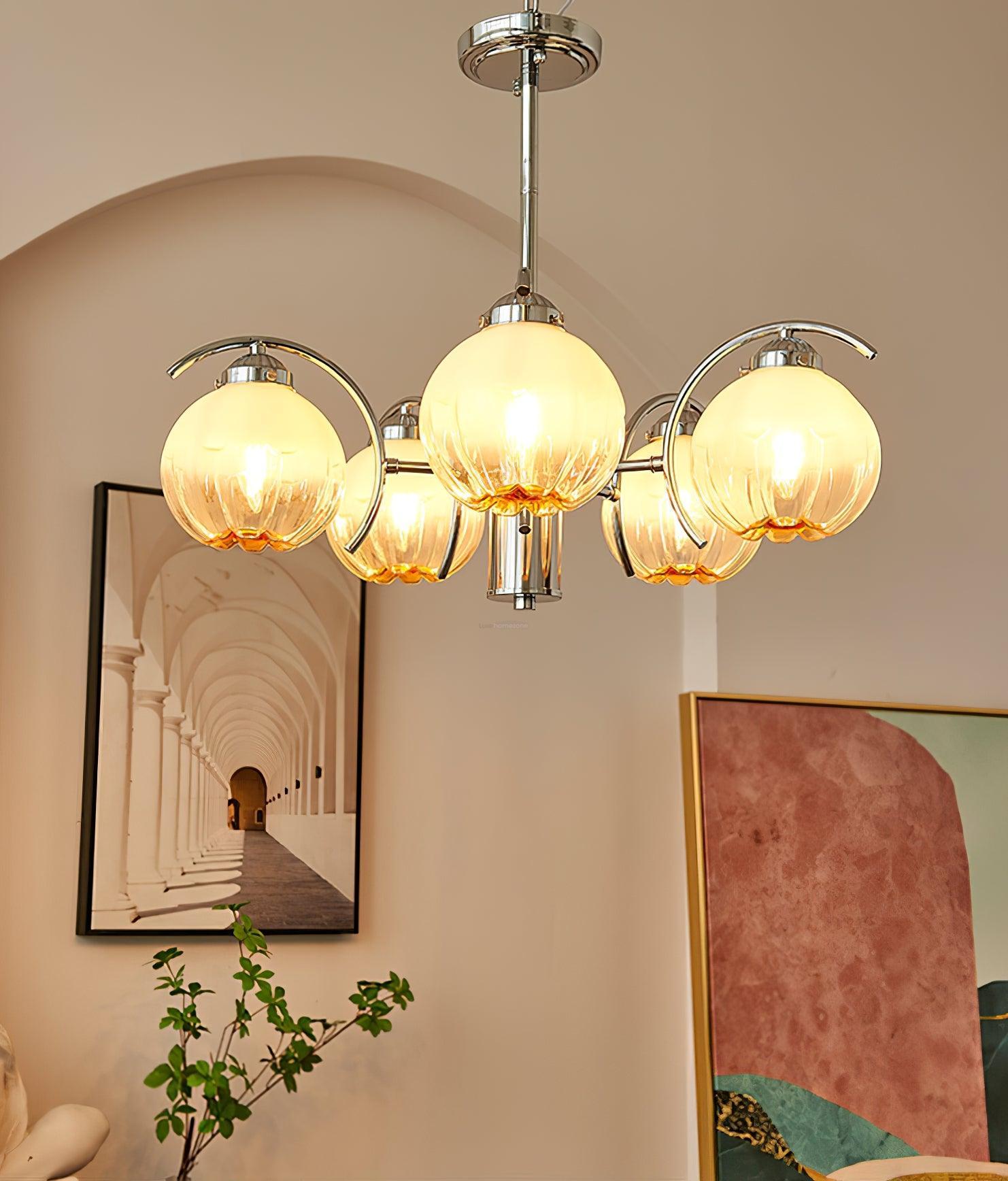 Litchford 5Lt Chandelier Φ 17.3″ - Bend-1-Luxehomezone