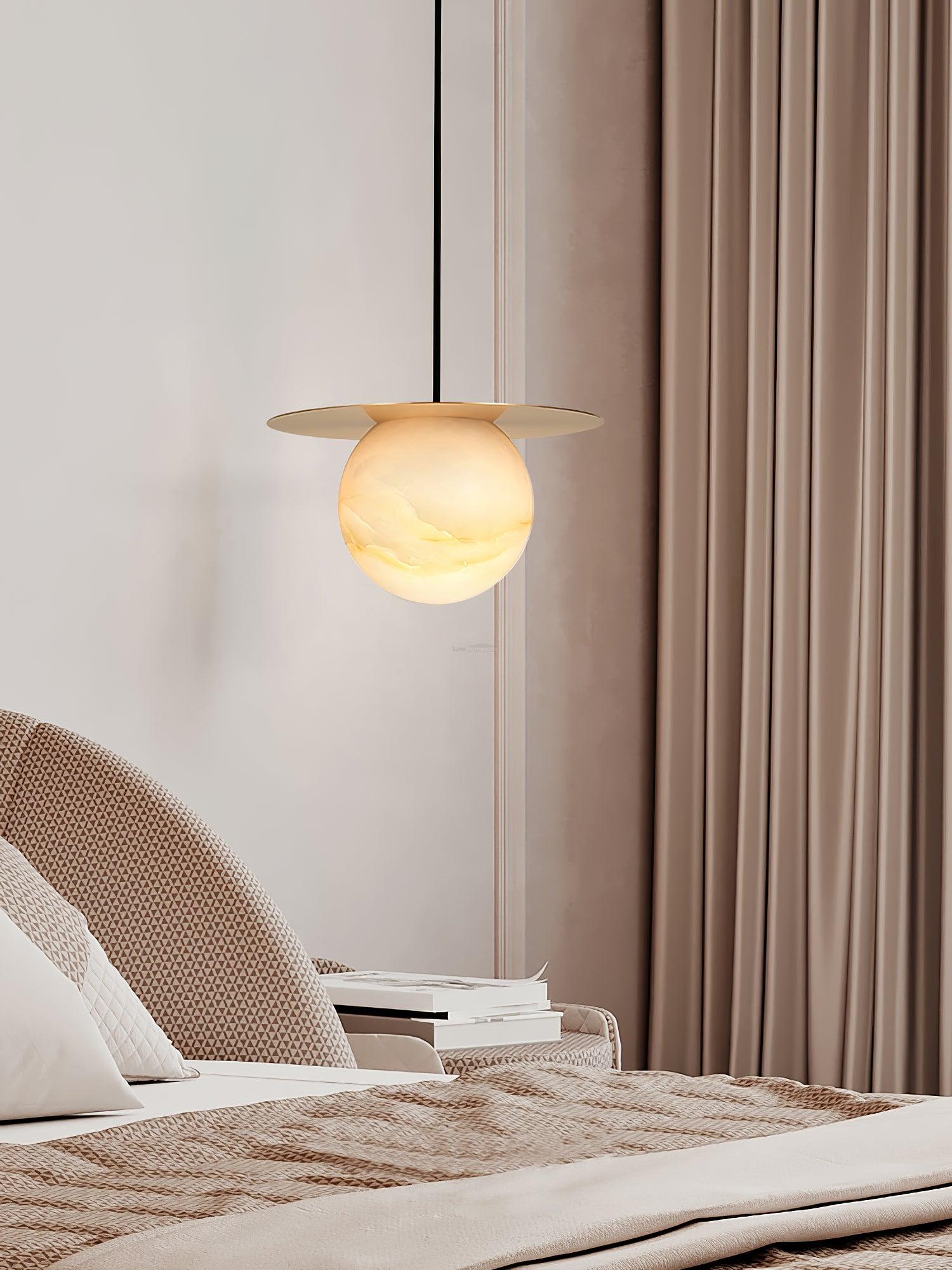 Borra Alabaster Pendant Light - Alabaster, Alabaster Pendant, Optimized-1-Luxehomezone